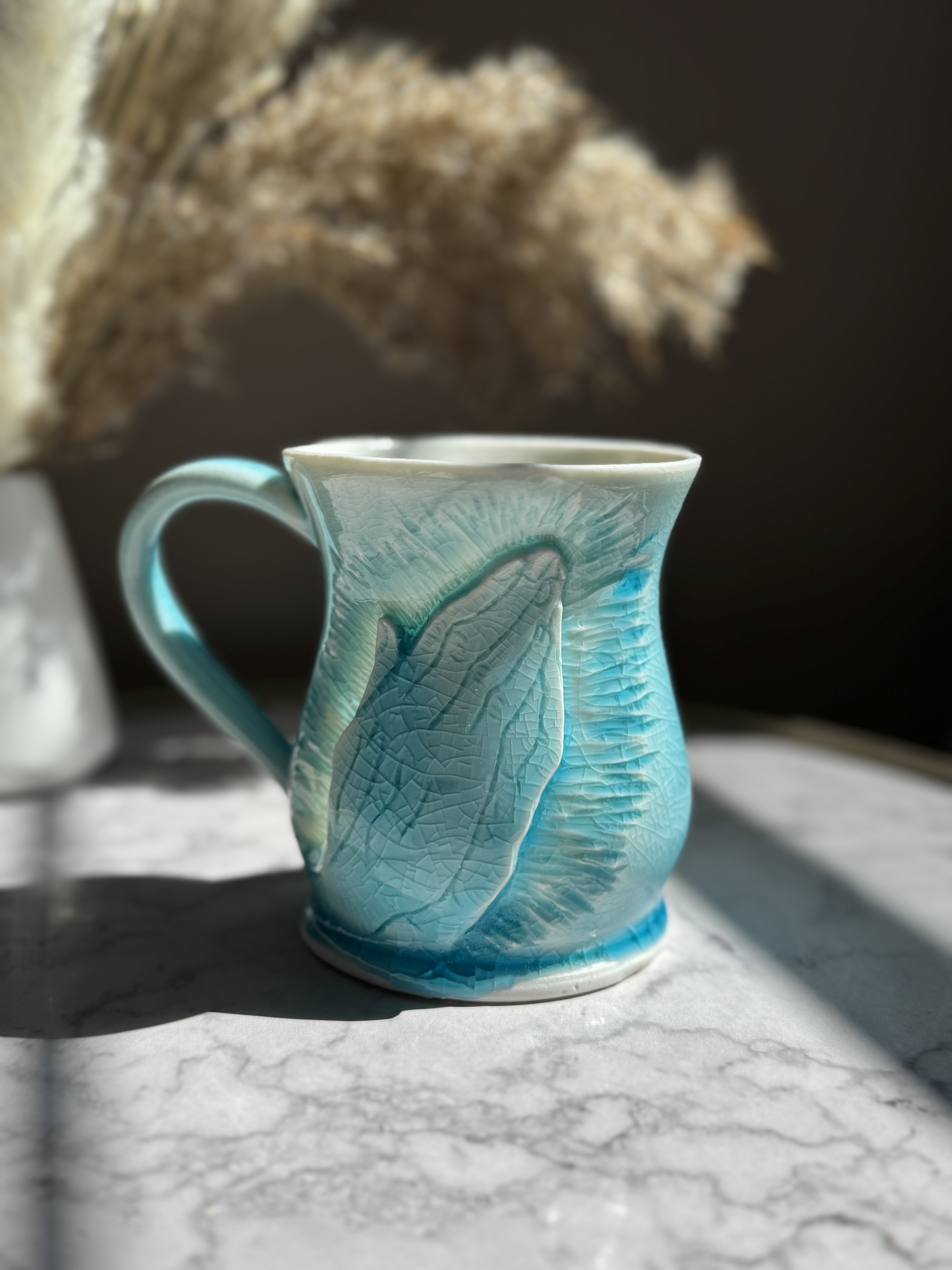 Porcelain Praying Hands Mug