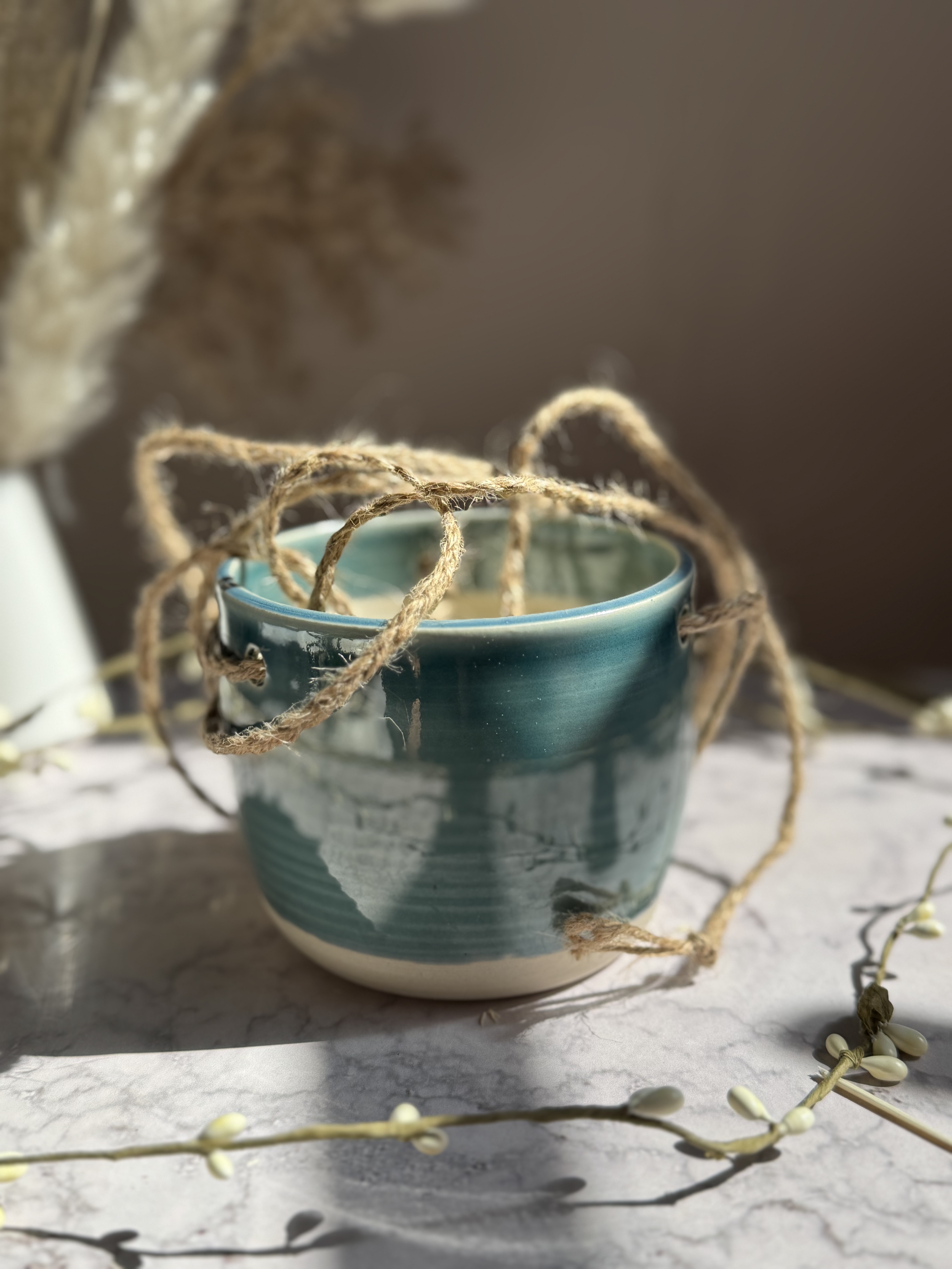 Hanging Planter - Ocean Drip