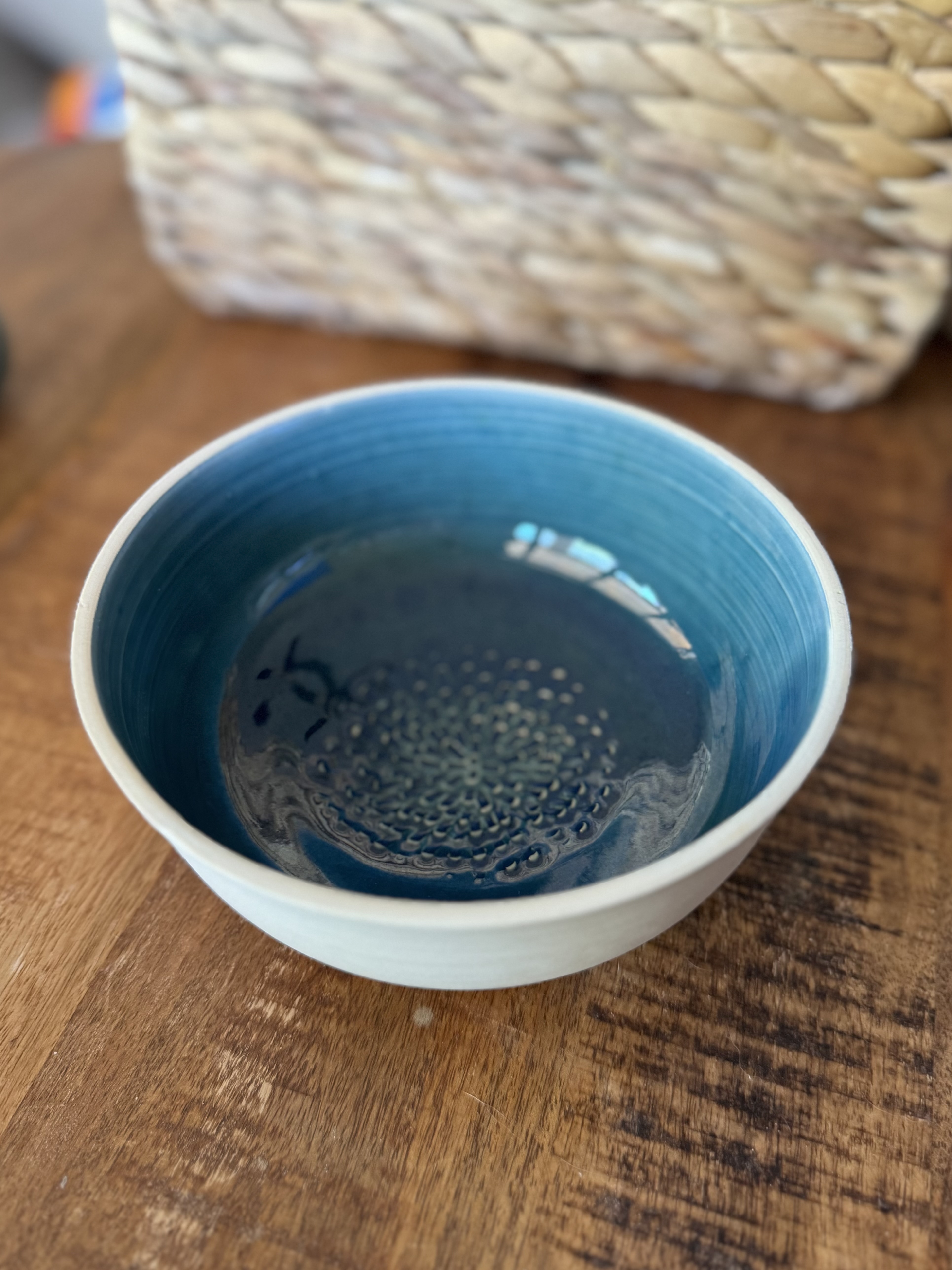 Garlic Grater Bowl - Deep Sea