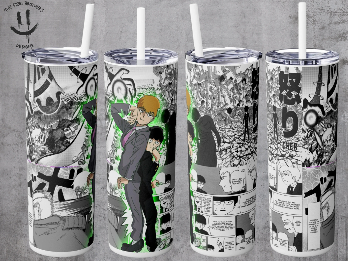 Mob Psycho 100 Tumbler - Custom 20oz