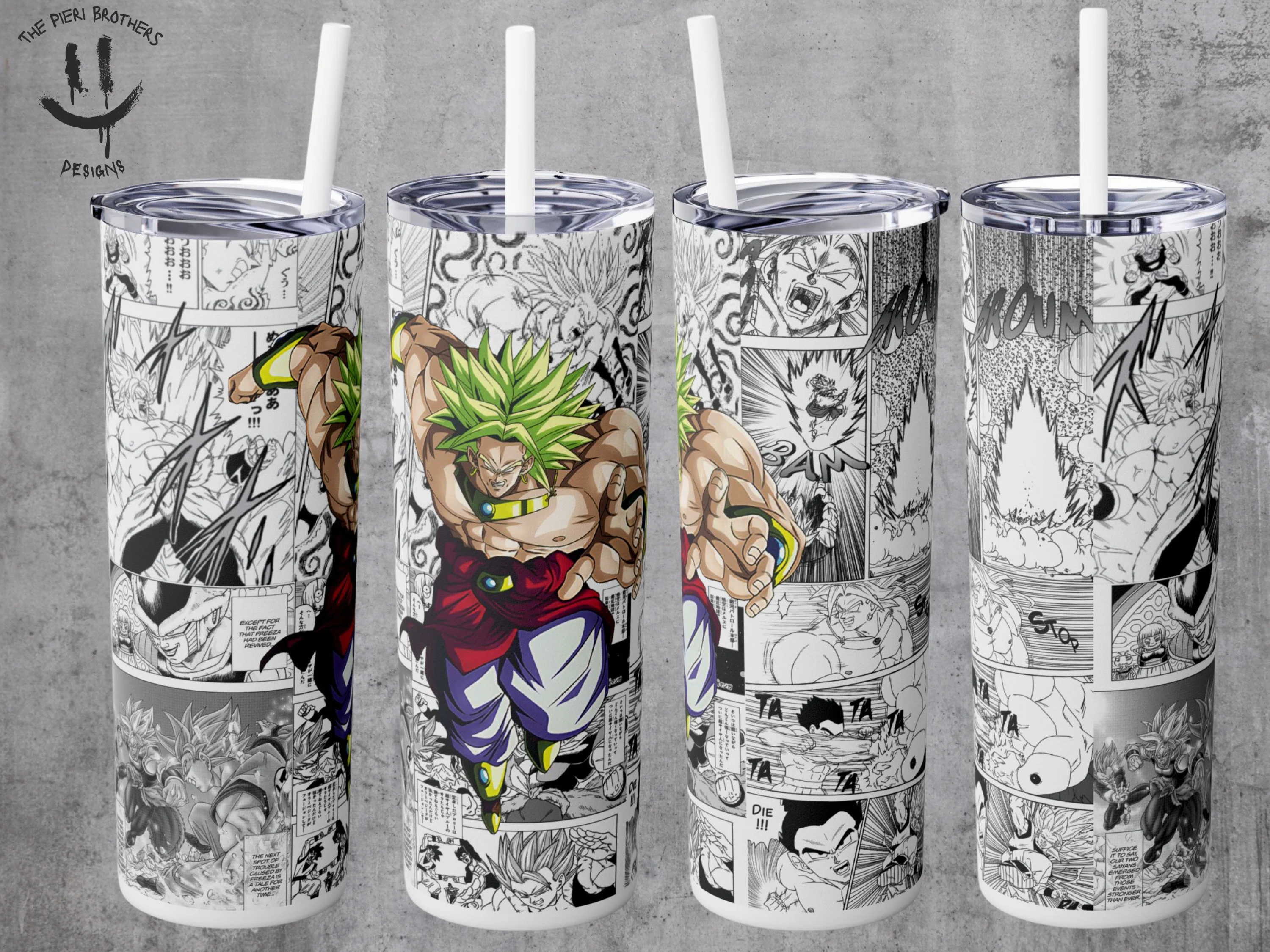 Dragon Ball Brolly Tumbler - Custom 20oz