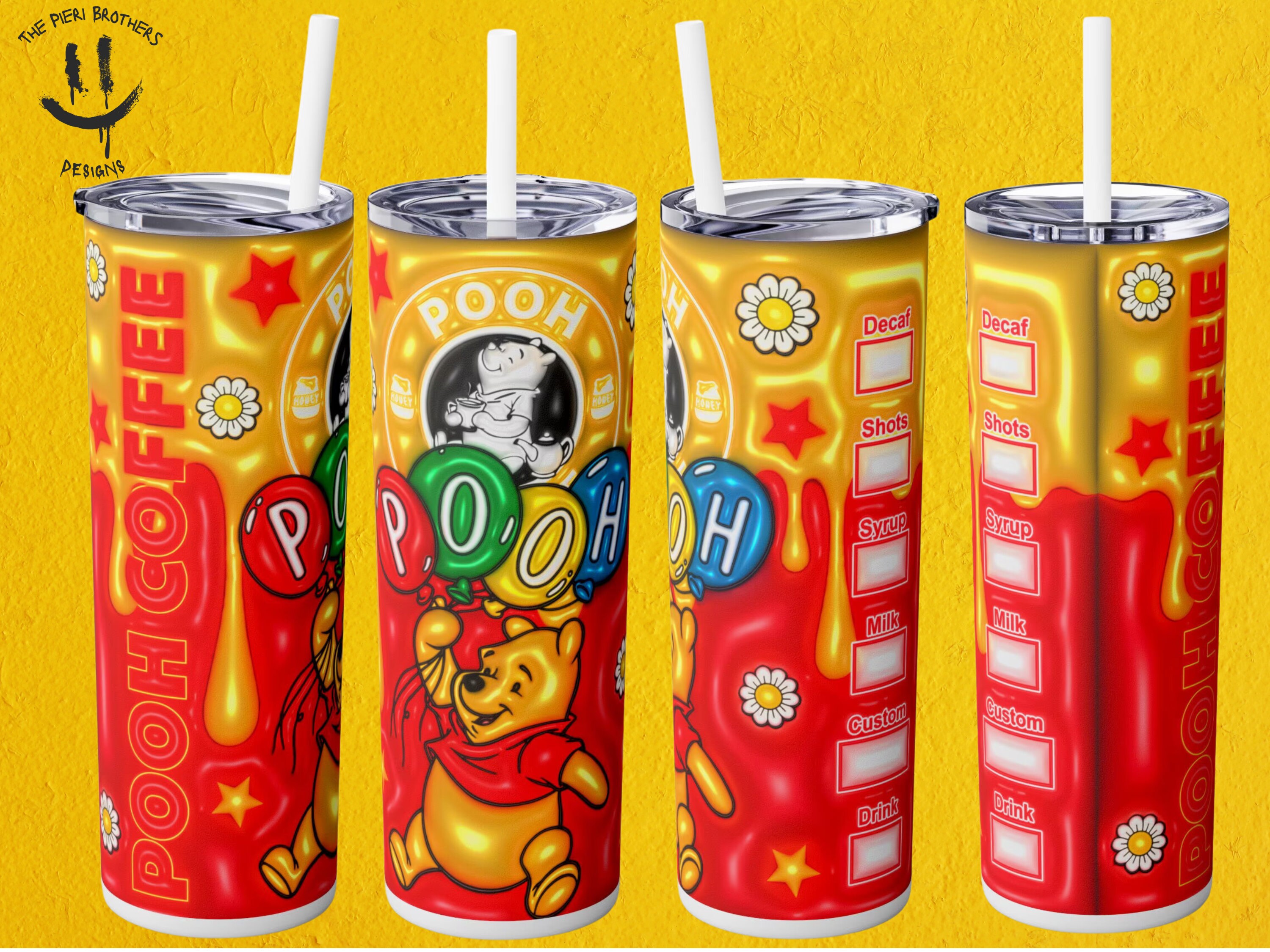 Winnie the Pooh Starbucks Tumbler - Custom 20oz