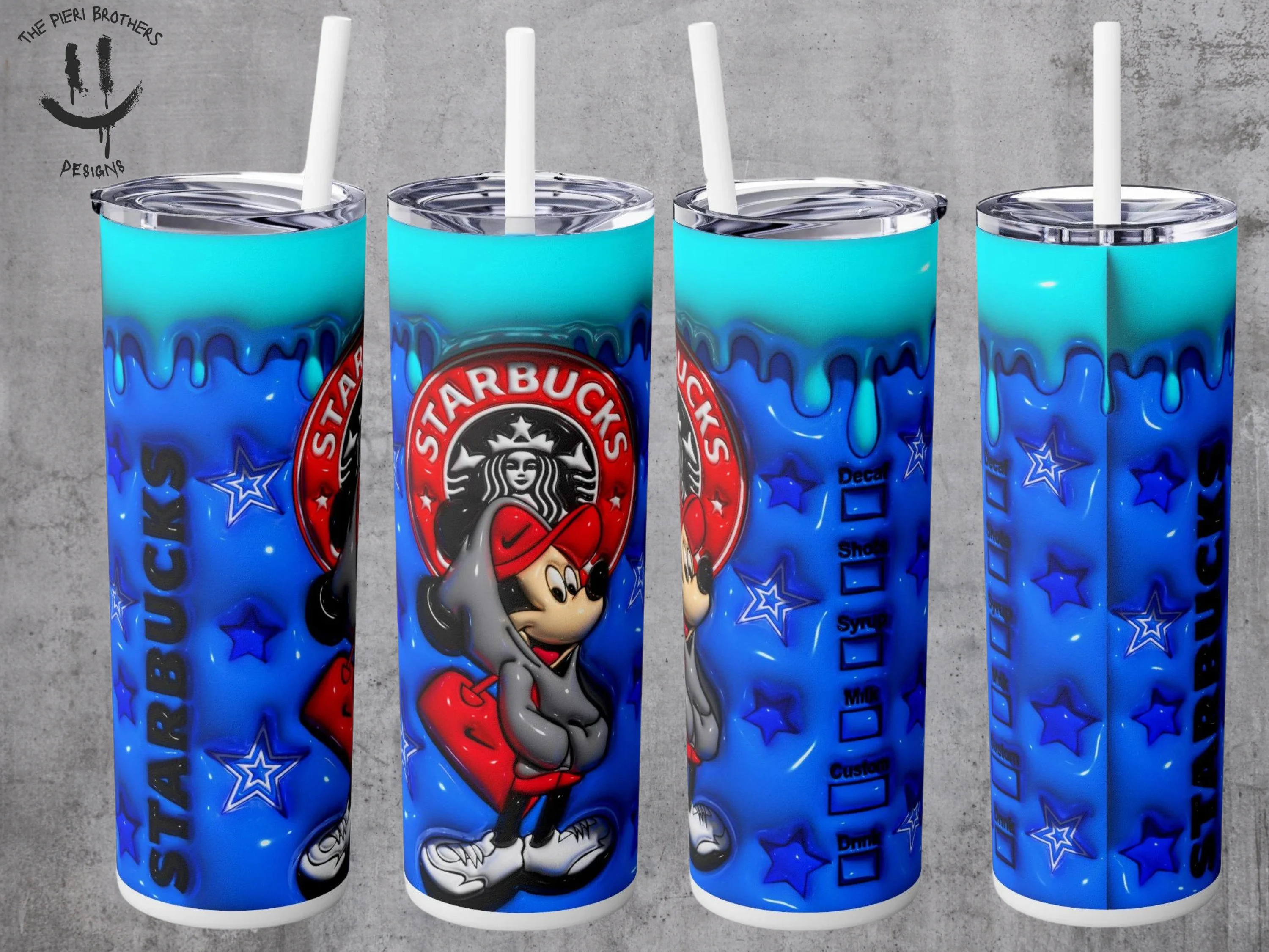Mickey Mouse Starbucks Tumbler - Custom 20oz
