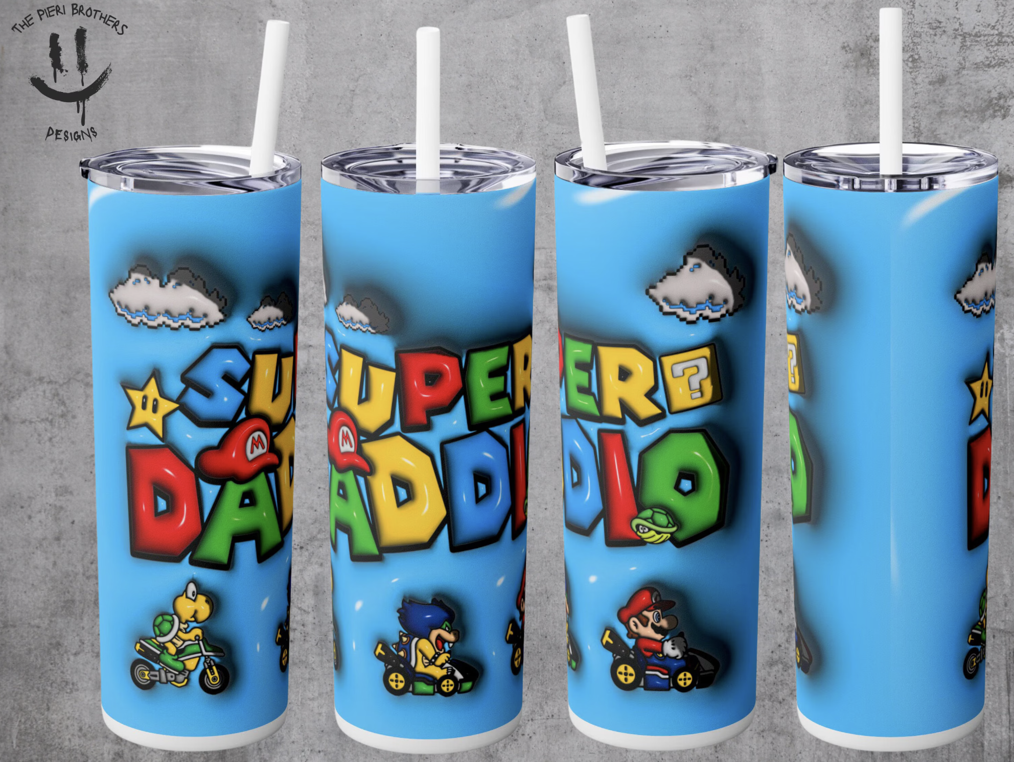 Super Mario Tumbler Custom 20oz