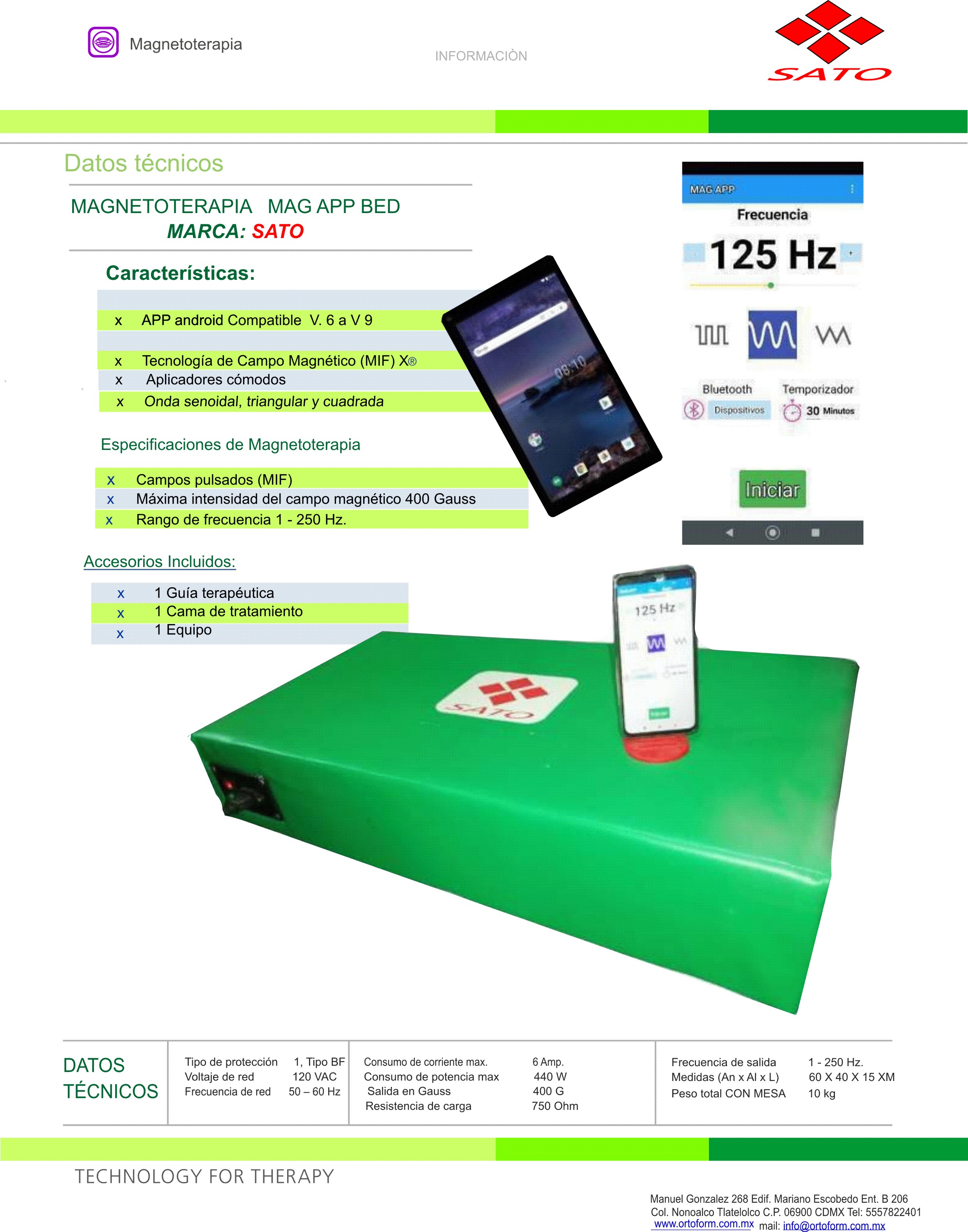 Cama de Magnetoterapia