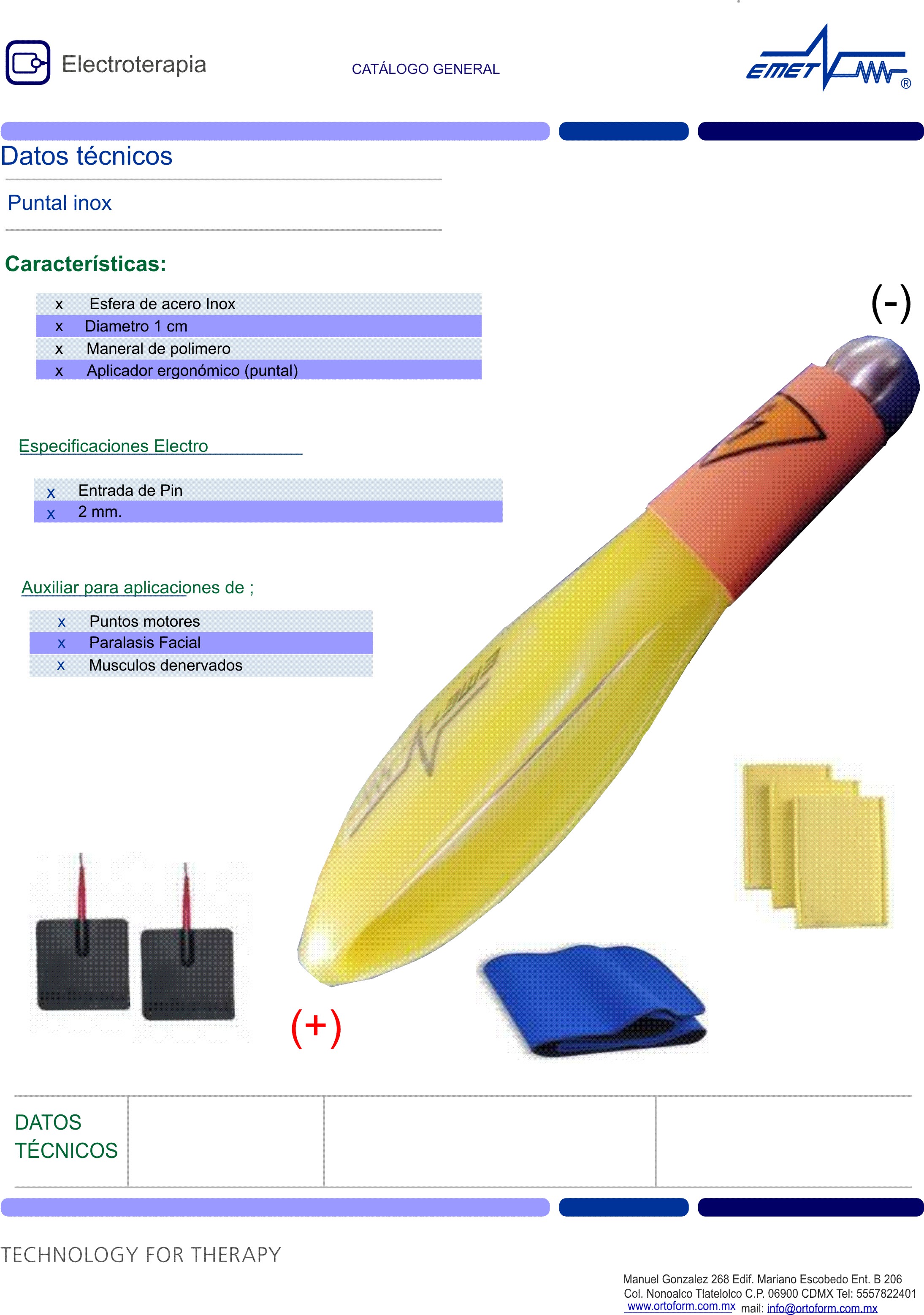 Puntal de acero inox