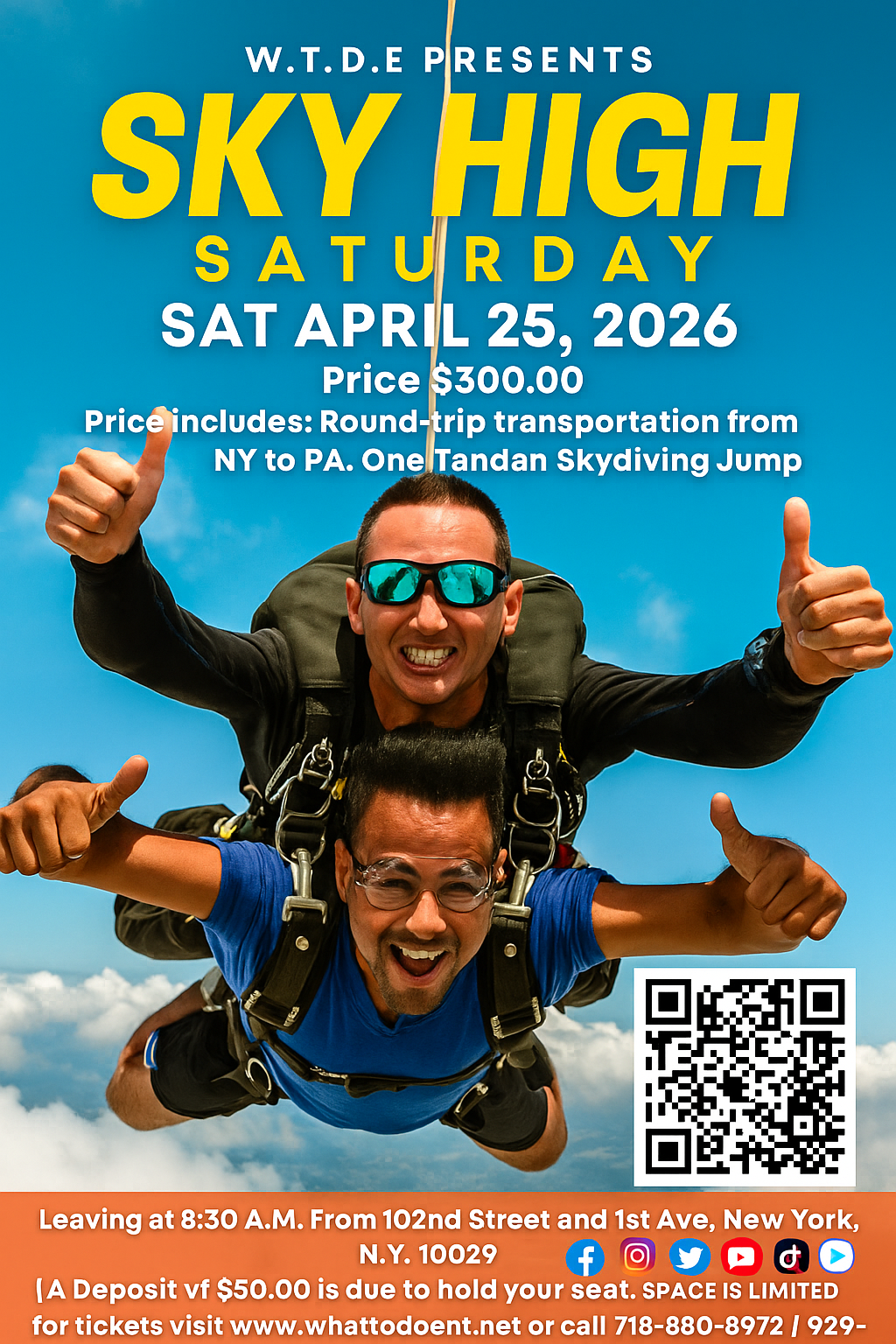 (Deposit) Sky High Skydiving