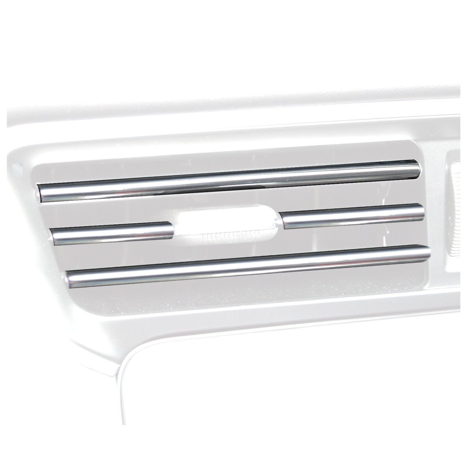 U-Form Chrom Zierleisten 8 Sticks á 14 cm mit Silikonhaftspur