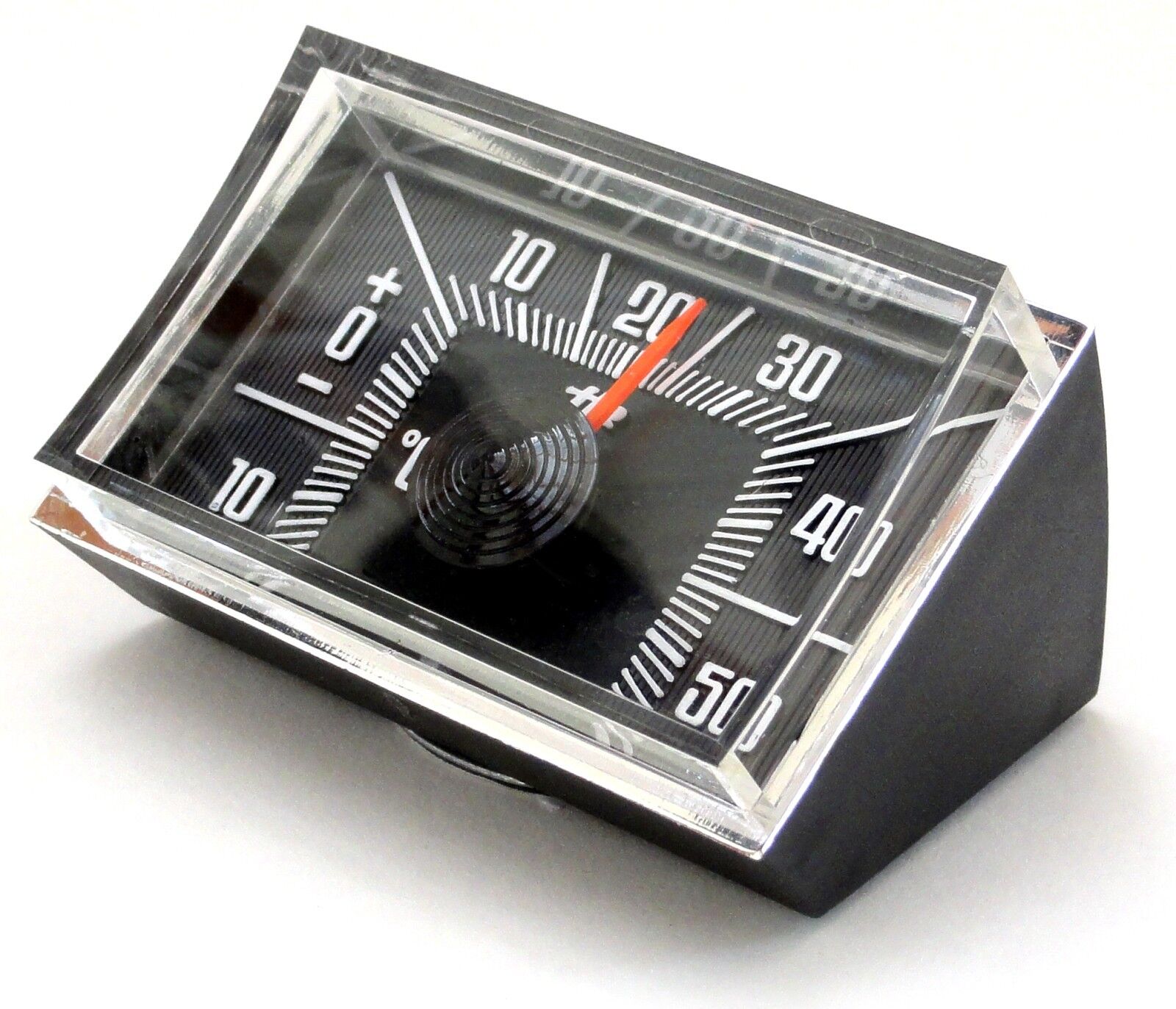 Auto Rallye Bimetall Thermometer 6 x 4 cm mit Reliefskala