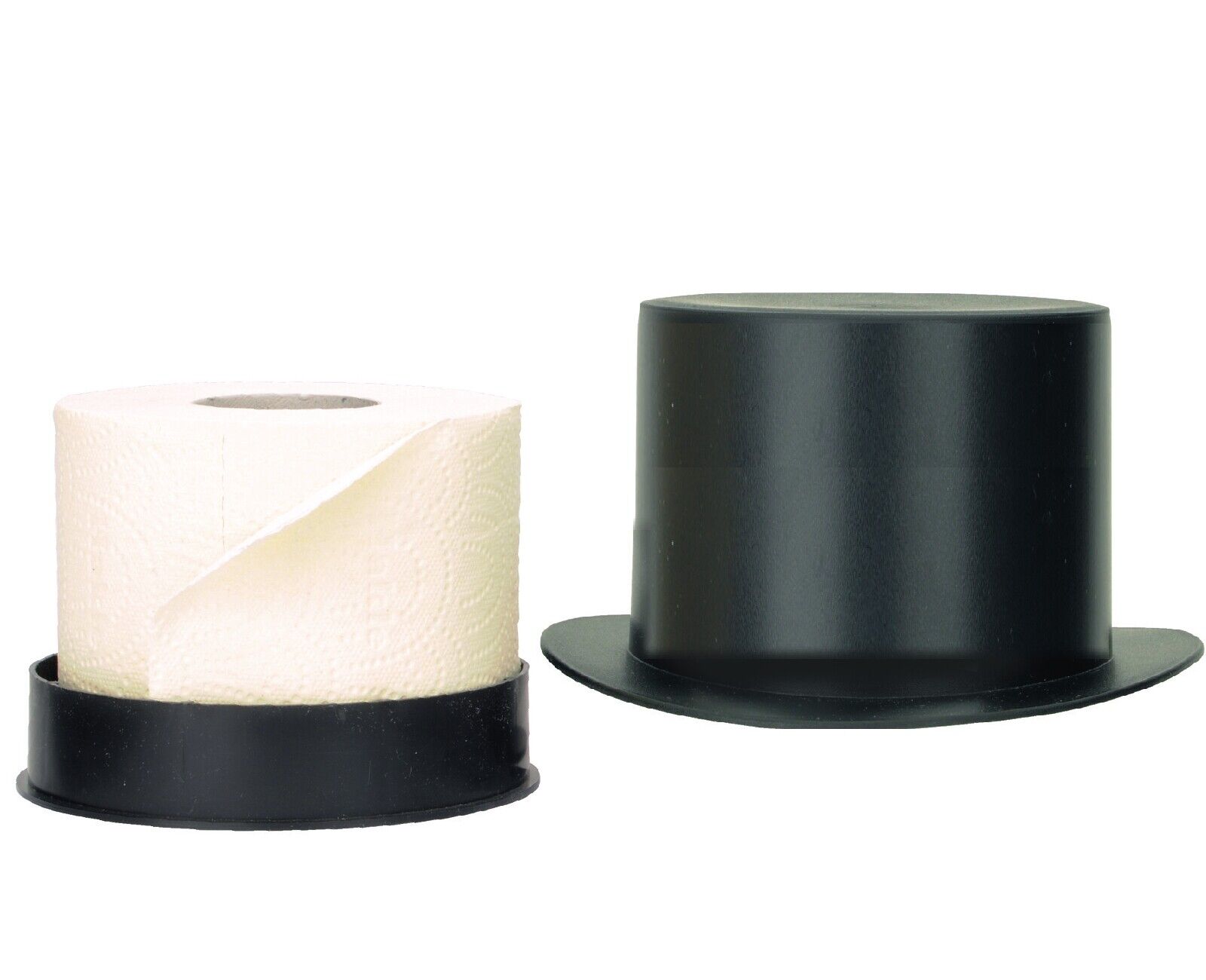 Toilettenpapier Rollen Halter "Gentleman" mit original Klorolle aus 1967