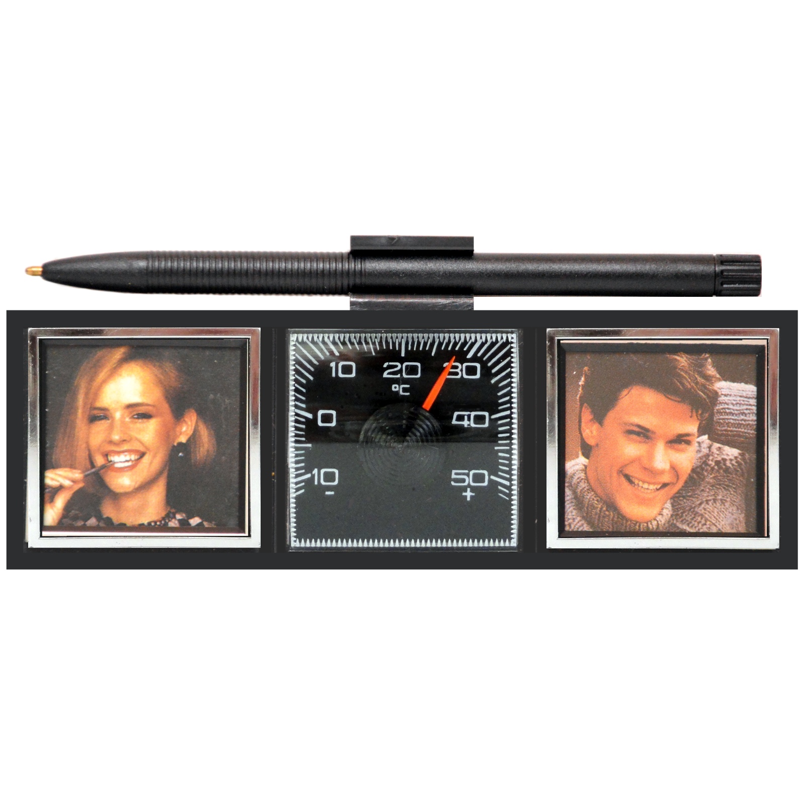 Auto Thermometer Foto Bilder Rahmen VERGISS MEIN NICHT mit Stift