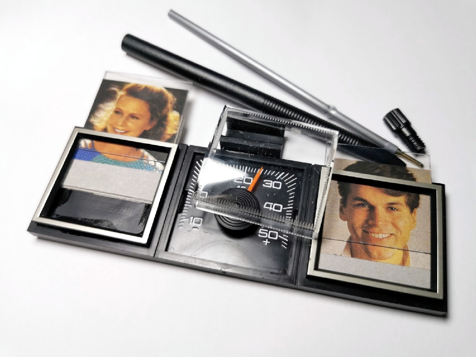 Auto Thermometer Foto Bilder Rahmen VERGISS MEIN NICHT mit Stift