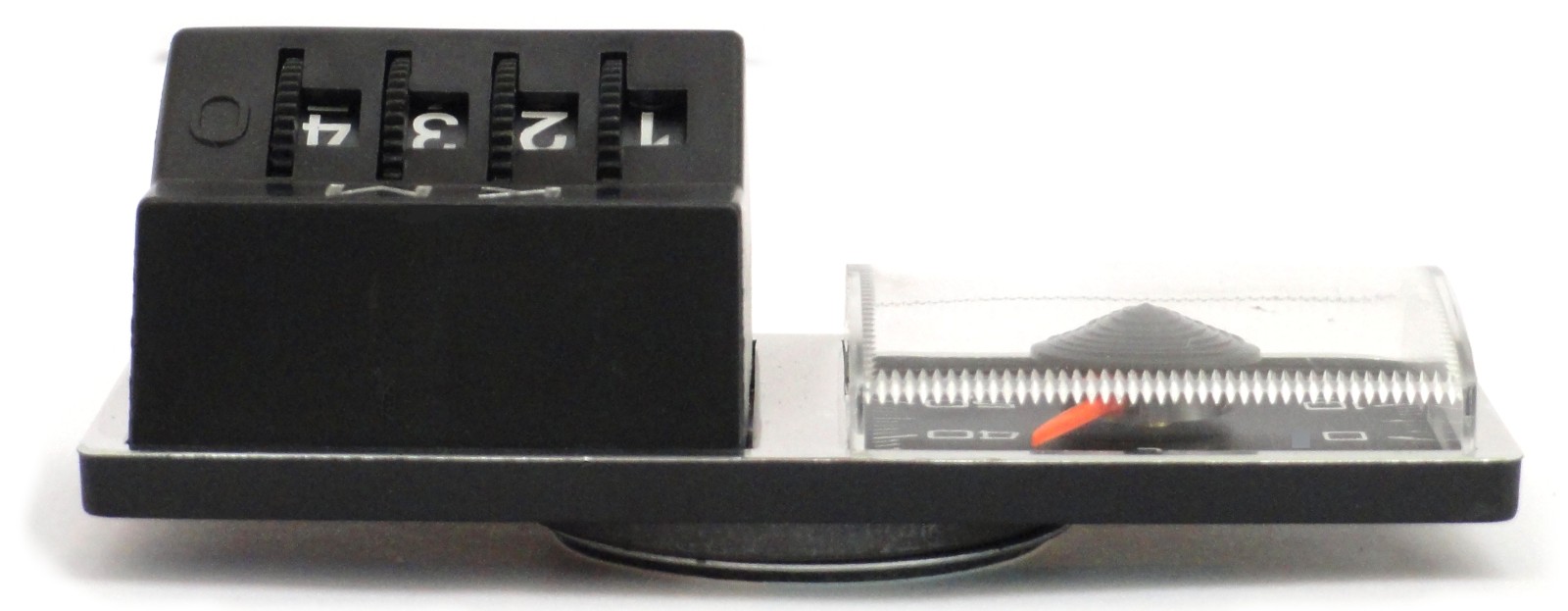 Mechanischer Kilometer Zähler Kilometermerker Kilometerzähler mit Thermometer