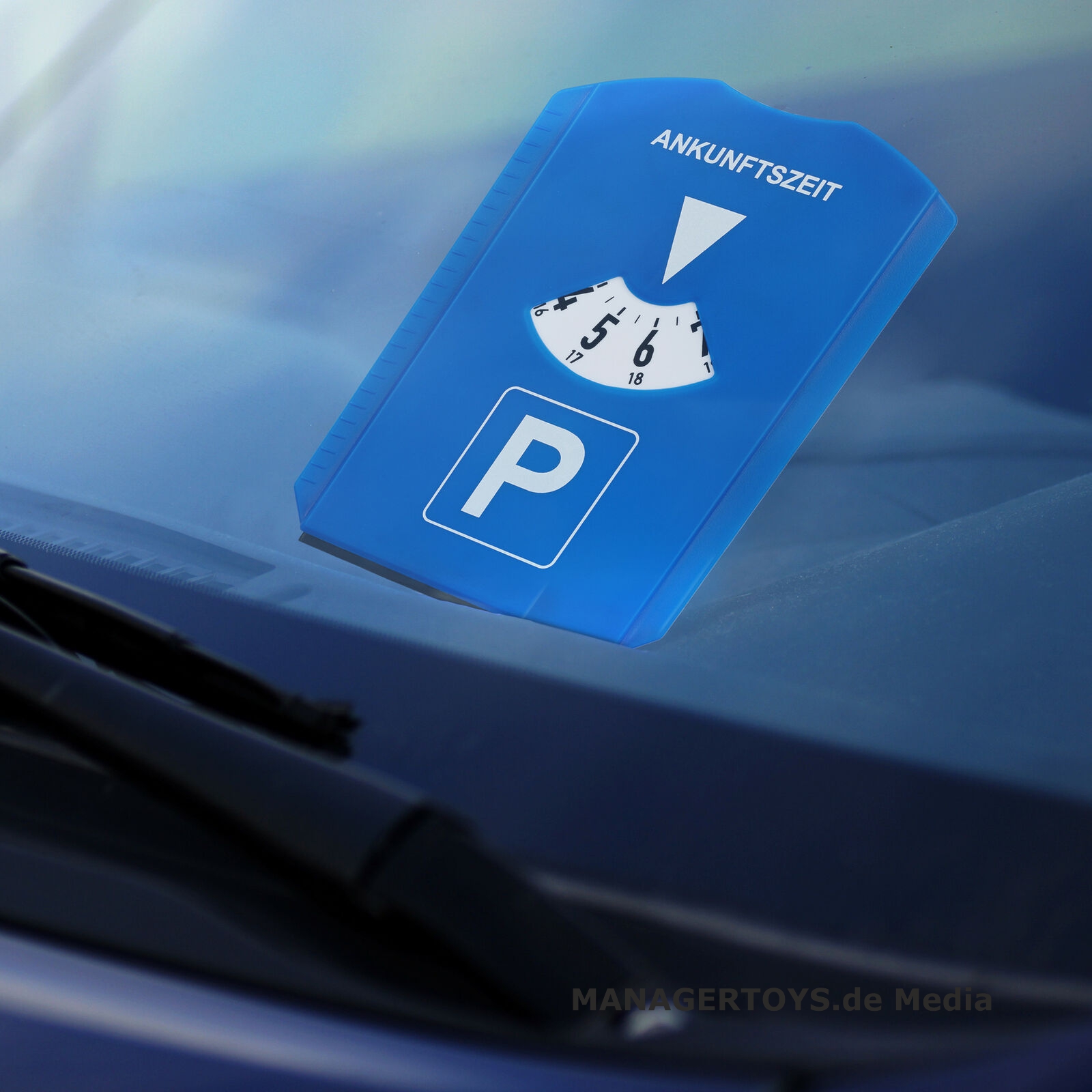 Parkscheibe Eiskratzer drei Farben Einkaufswagenchips Parkuhr ohne Werbung