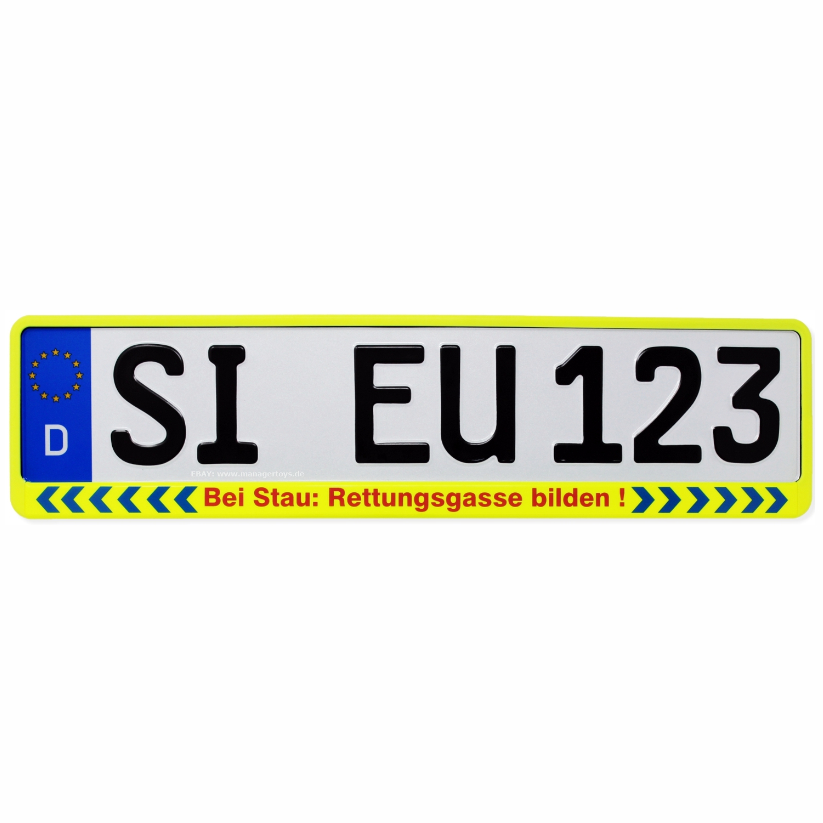 Auto Kennzeichenrahmen Bei Stau: Rettungsgasse bilden! Halter Nummernschild