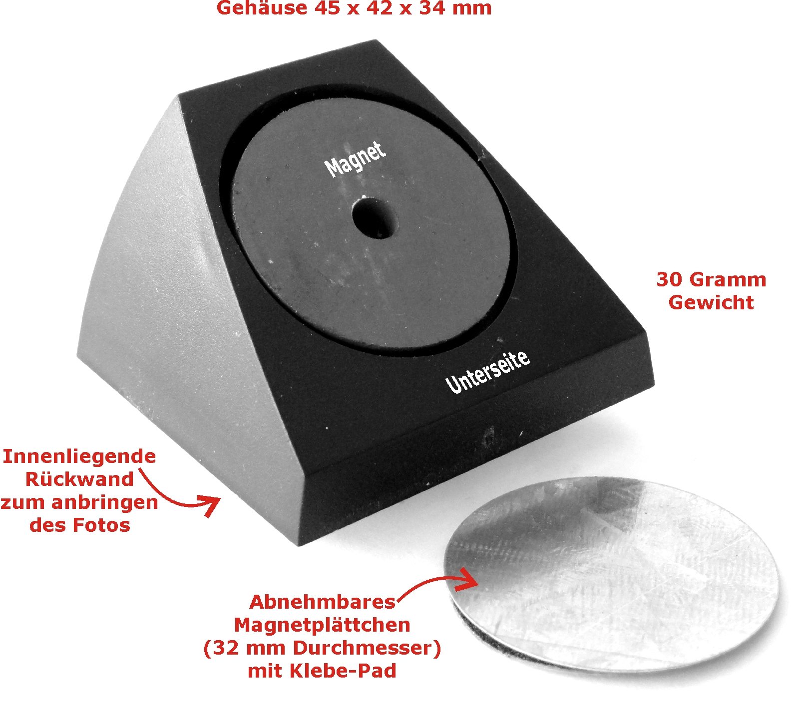 Heiliger St. Christophorus Schutzpatron der Reisenden im Rahmen mit Halterung