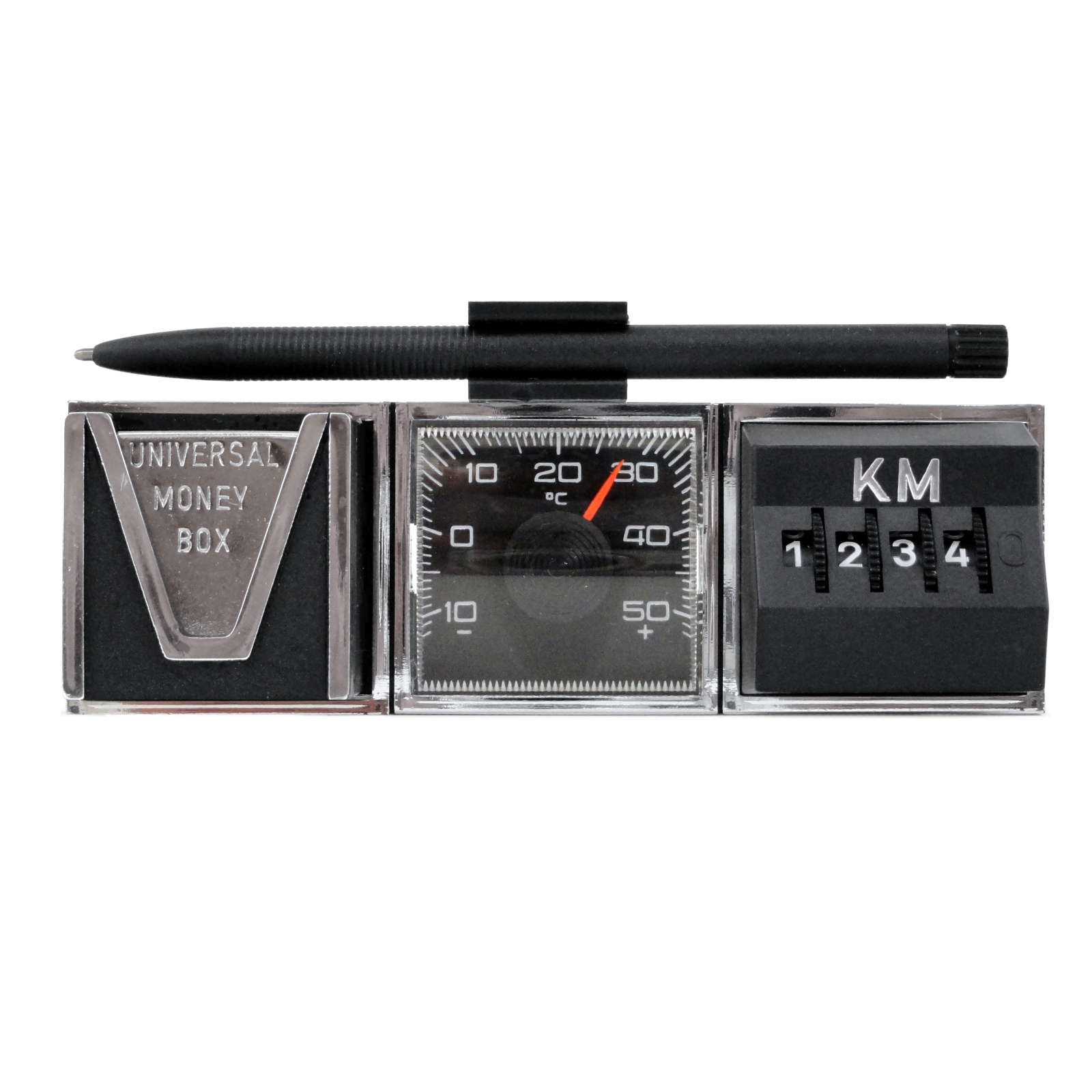 Kilometermerker mit Münzbox Kilometer KM Zähler Thermometer Kombi