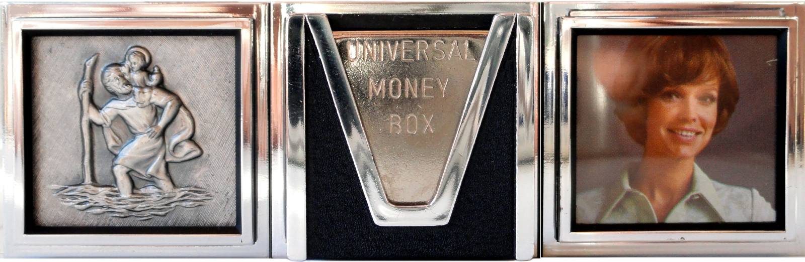 Christophorus Münzbox Thermometer Kombi