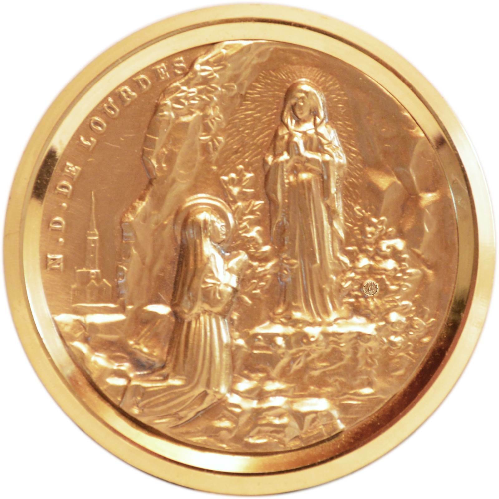 Heilige Maria Mutter Gottes von Lourdes Bernadette Soubirou Metall Plakette