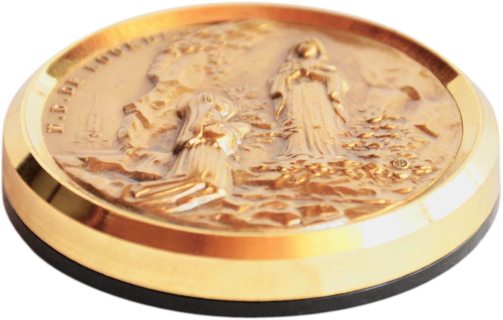 Heilige Maria Mutter Gottes von Lourdes Bernadette Soubirou Metall Plakette