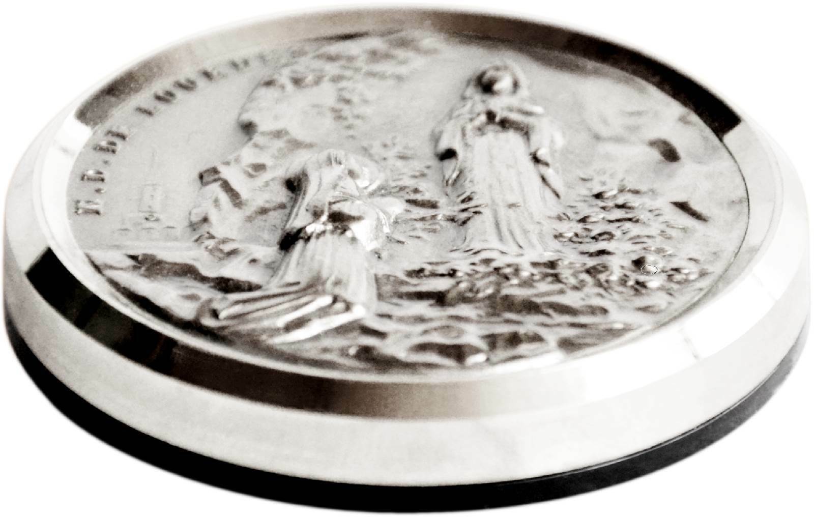 Heilige Maria Mutter Gottes von Lourdes Bernadette Soubirou Metall Plakette