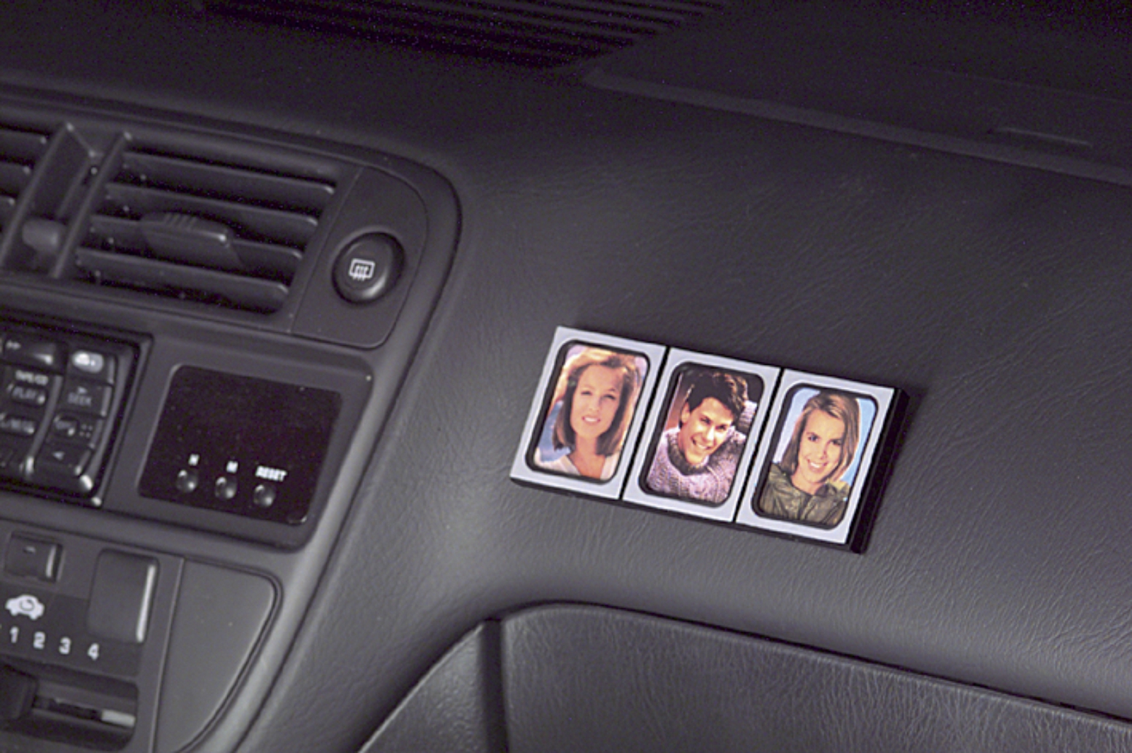 Auto 3er Fotorahmen Bilderrahmen DENK AN UNS MICH Bild Foto Rahmen