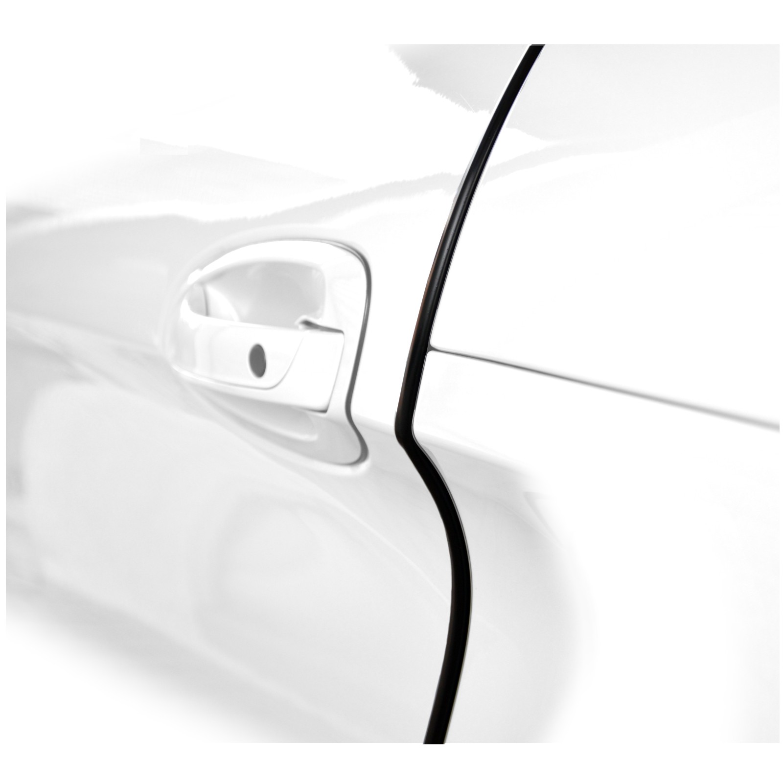 U-Form schwarz Tür Kantenschutz 4,6 m Rolle Leisten Türkantenschoner