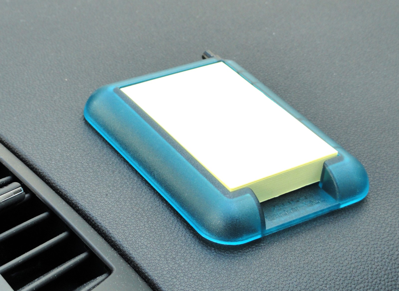 Blauer Zettel Halterung 100er Post-it Notizblock Halter 10 x 8 cm selbstklebend