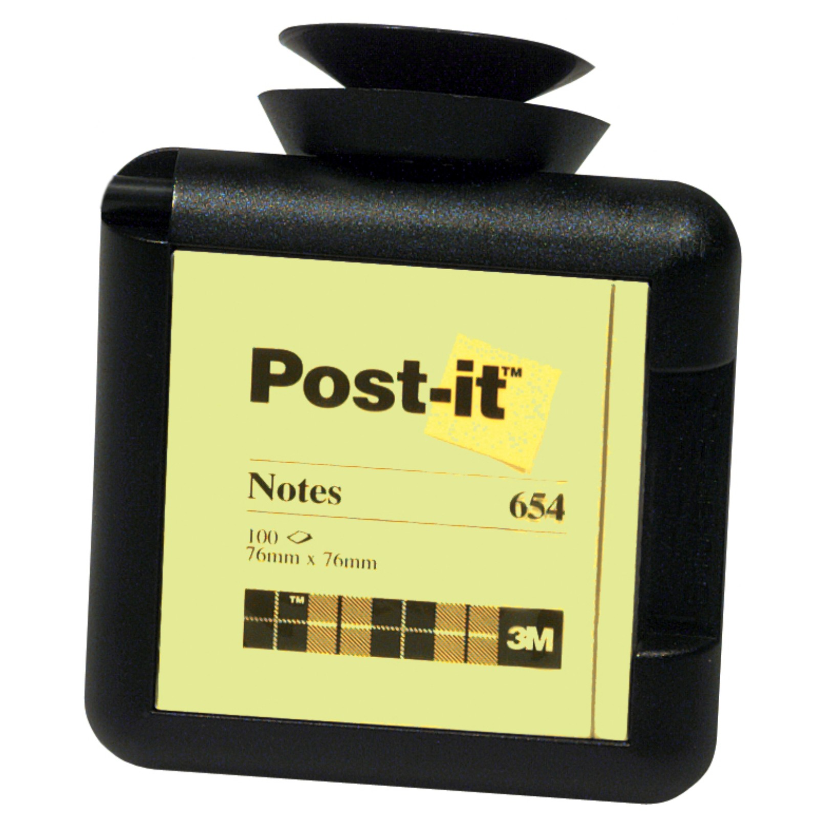 Zettel Halterung 100er Post-it Notizblock Halter 10 x 10 cm mit Saugnapf