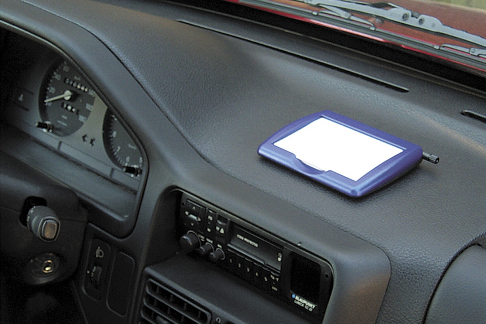 Blaue Zettel Halterung 40 Blatt Notizen Halter 13 x 10 cm selbstklebend