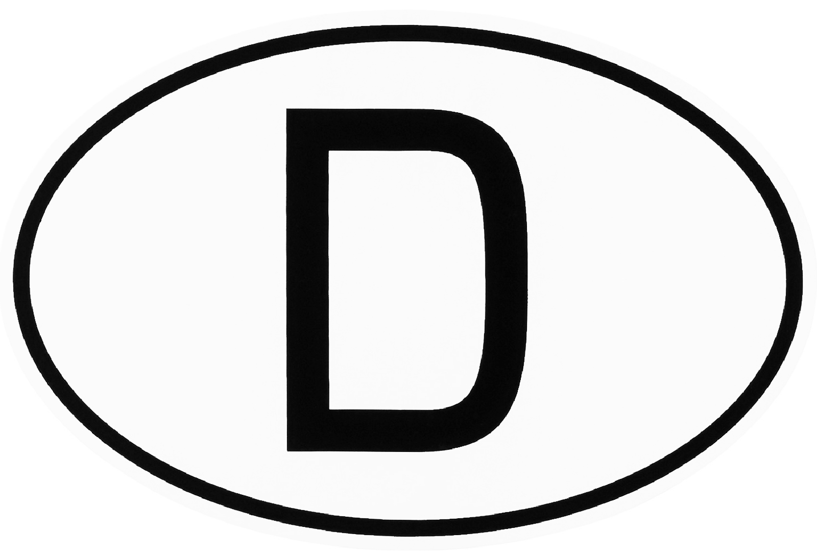 D-Schild Deutschland Magnet D Schild 13 x 9 cm