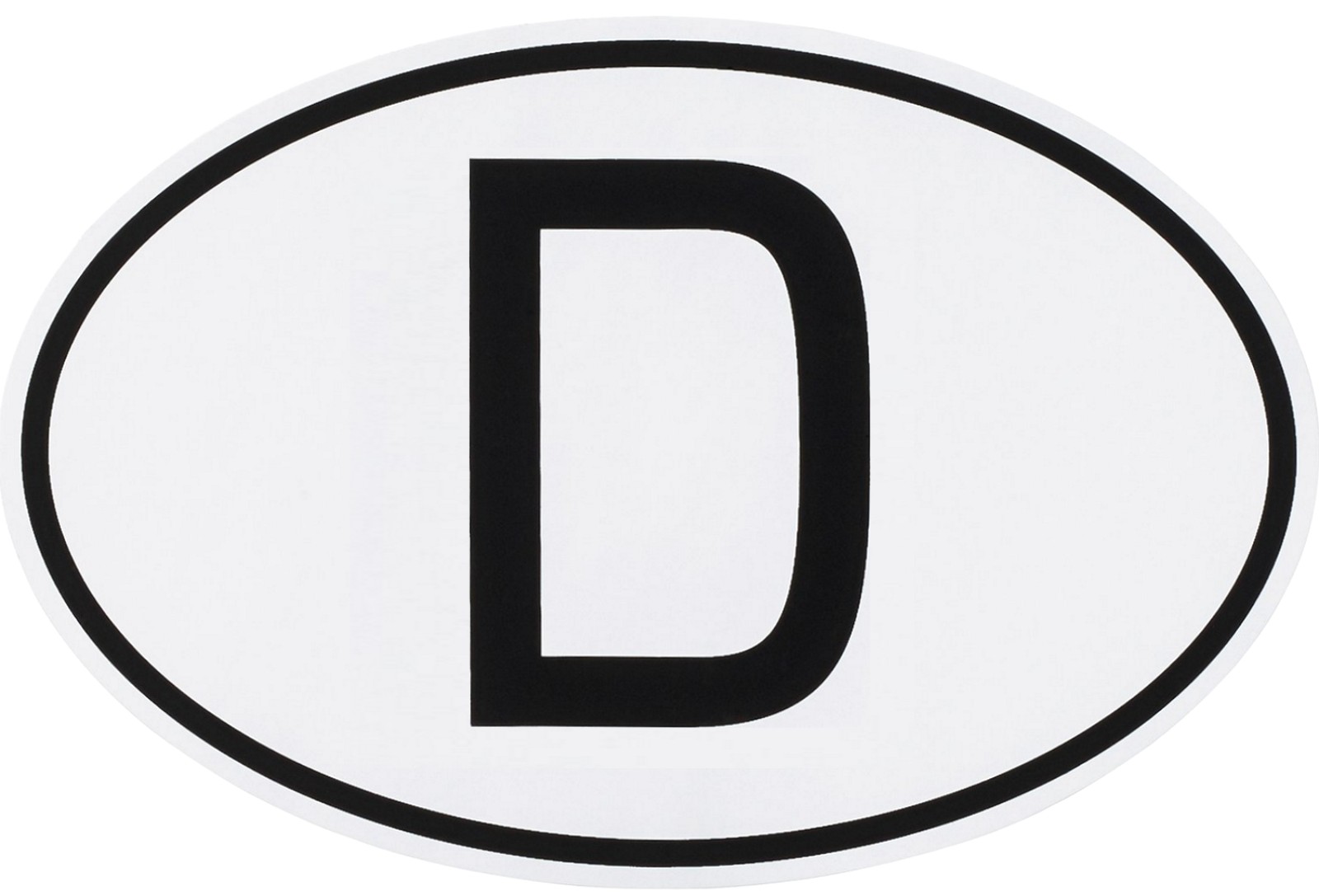 D-Schild Deutschland D Schild 7,6 x 5,2 cm