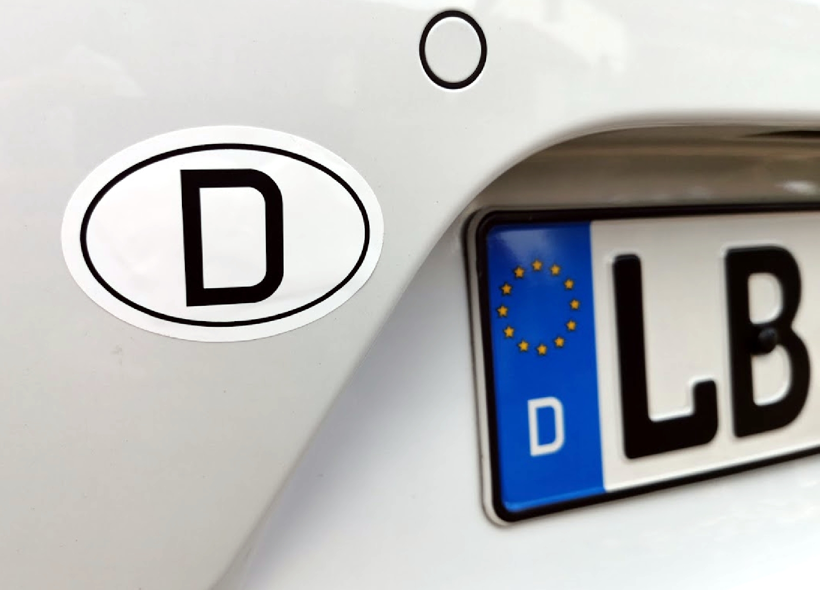 D-Schild Deutschland D Schild 7,6 x 5,2 cm