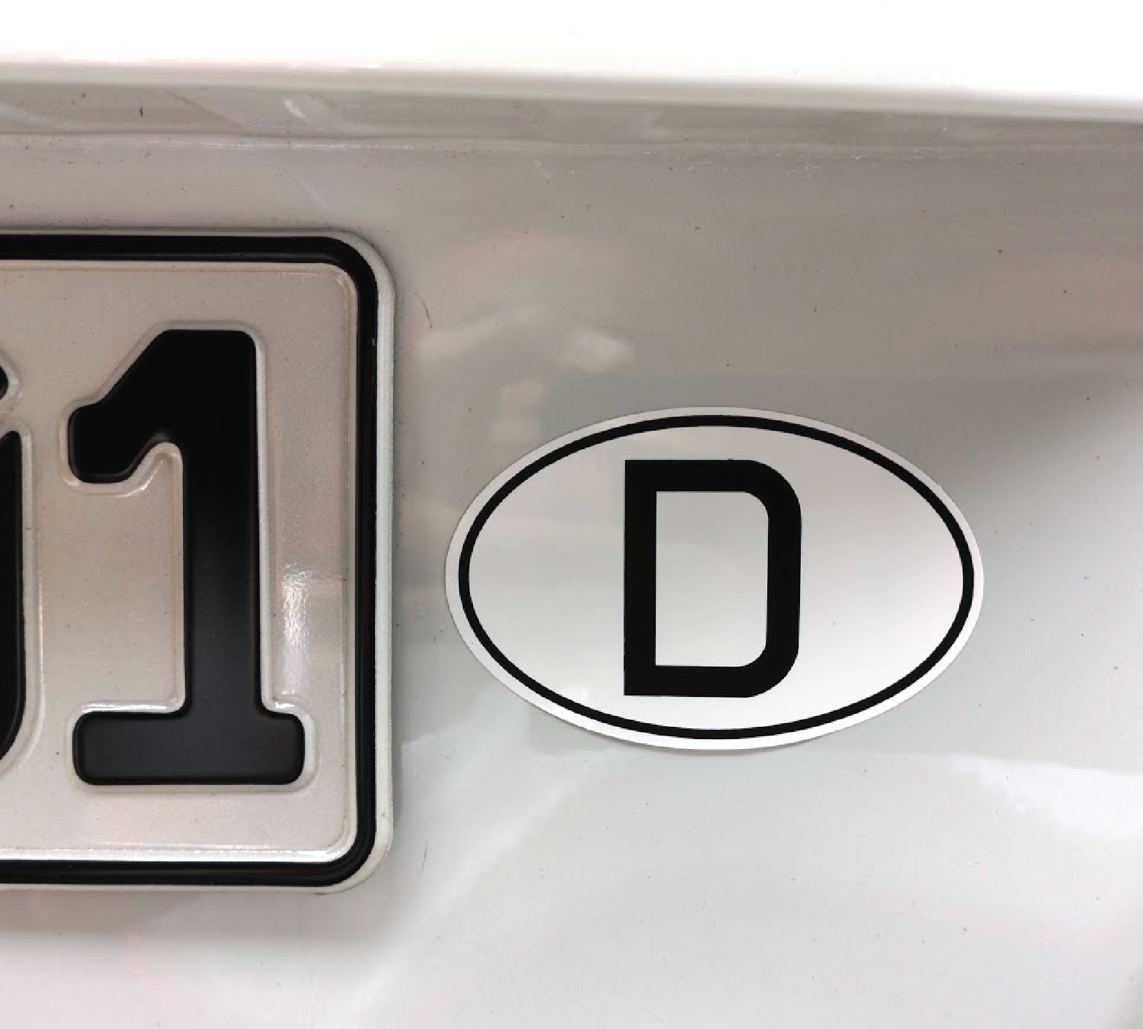 D-Schild Deutschland D Schild 9 x 6 cm