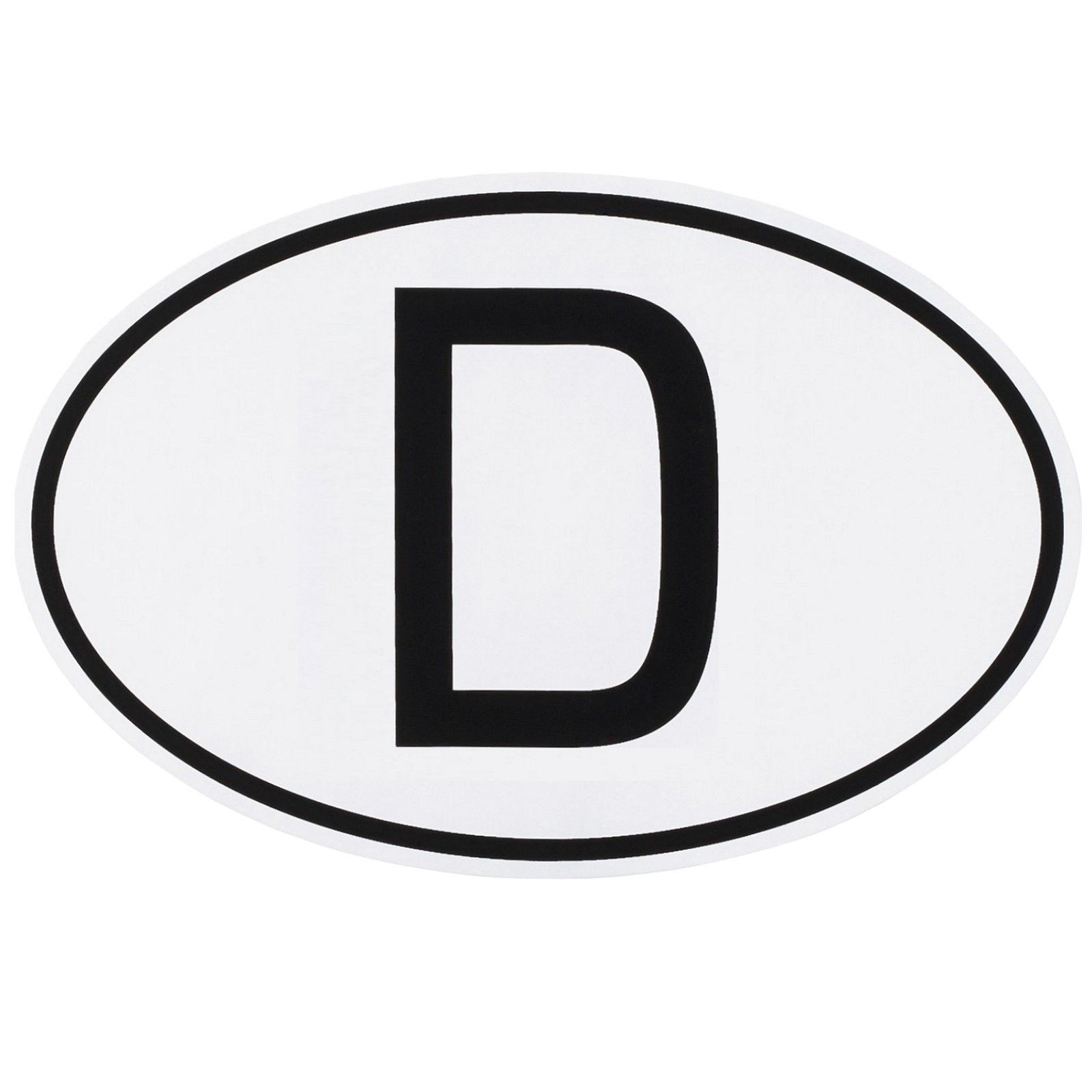 D-Schild Deutschland D Schild 9 x 6 cm