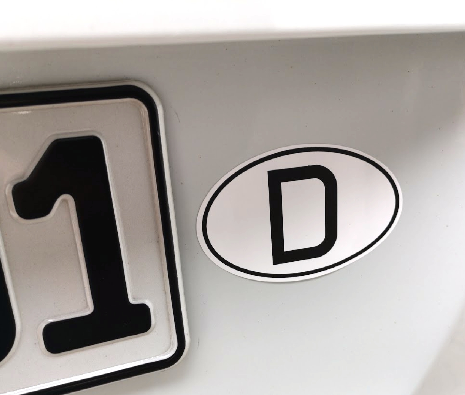 D-Schild Deutschland D Schild 9 x 6 cm