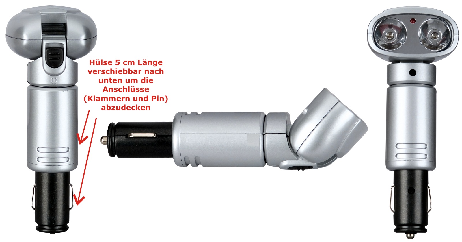 Leselampe Leselicht Akku Doppellicht Zigarettenanzünder Leuchte