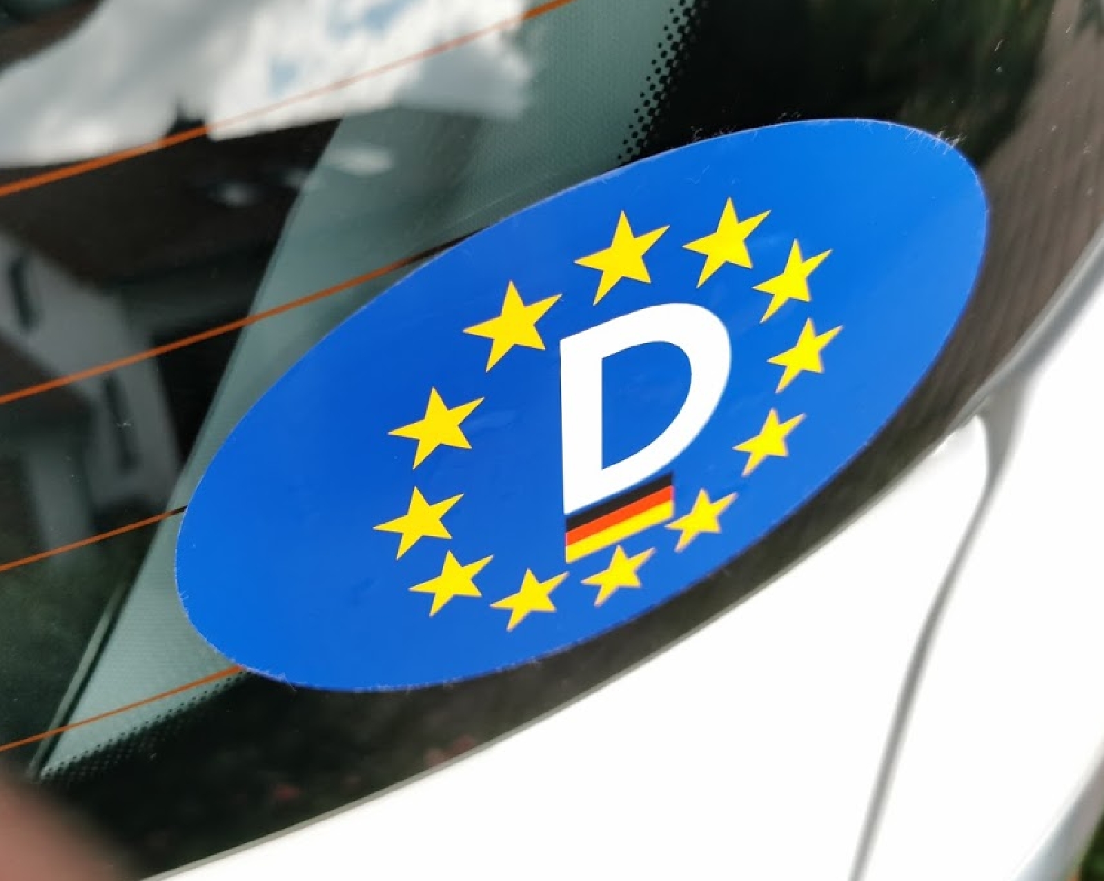 Europa D-Schild Deutschland D Schild 13 x 9 cm selbstklebend