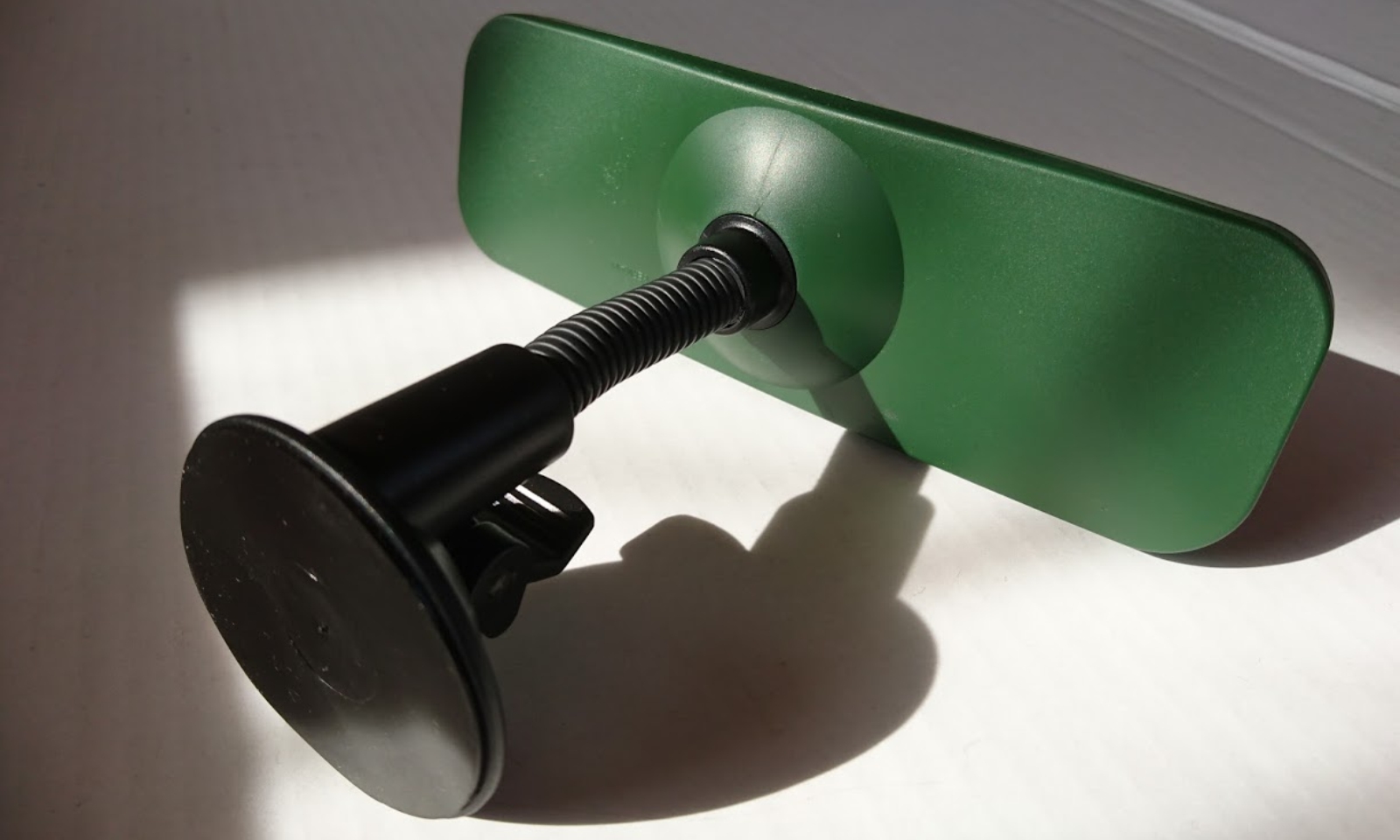 Grüner Zusatz Innenspiegel Spiegel zum ansaugen mit Schwanenhals