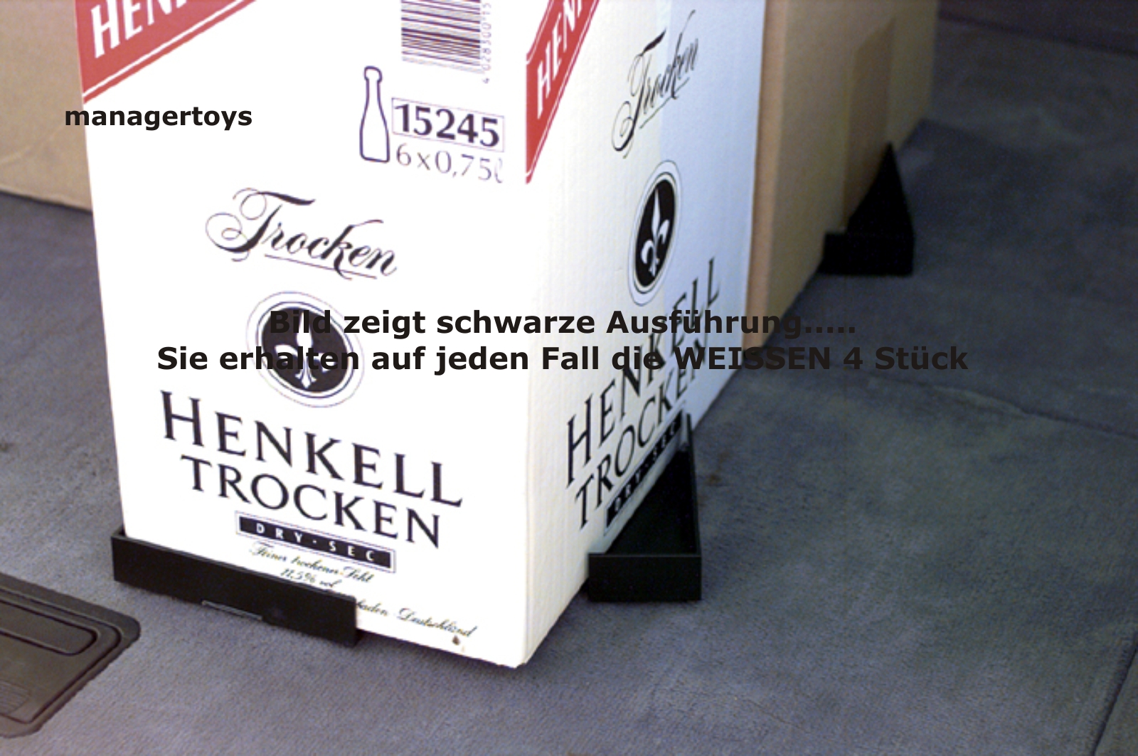 Weisse Antirutschecken Anti Rutsch Winkel 4er Set 12 x 5 cm