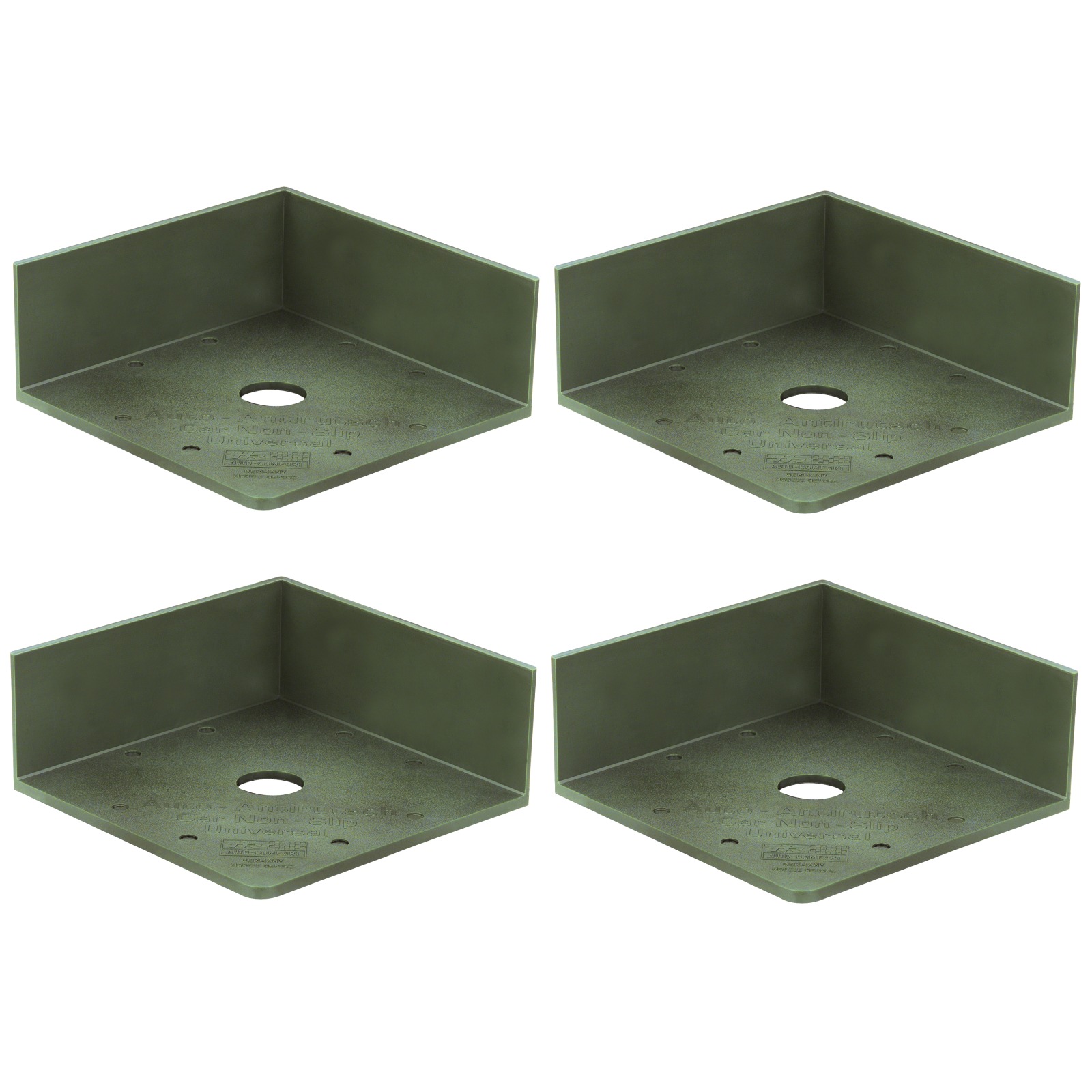 Grüne Antirutsch Anti Rutsch Ecken Winkel 4er Set 11 x 10 cm