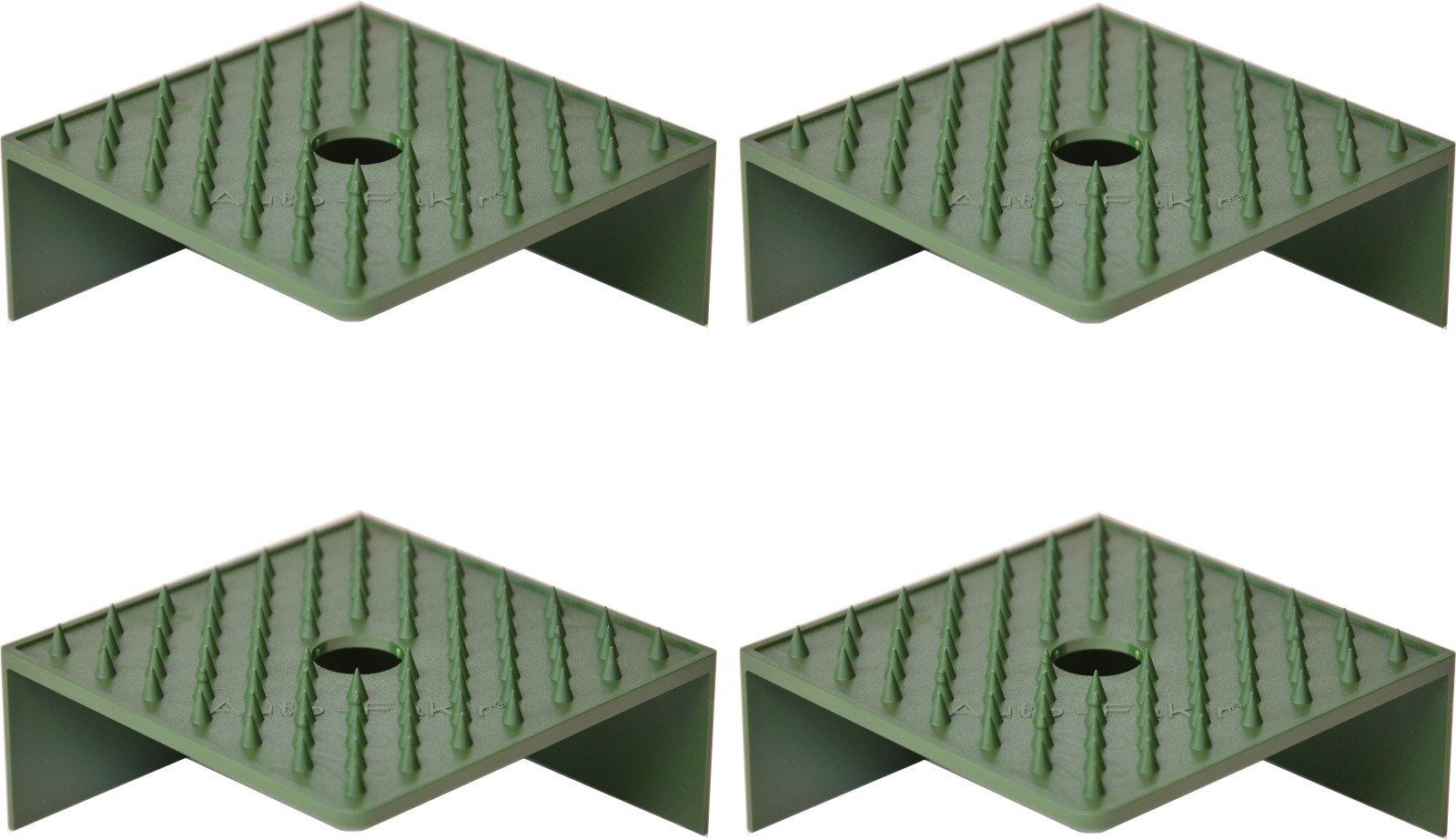 Grüne Antirutsch Anti Rutsch Ecken Winkel 4er Set 11 x 10 cm