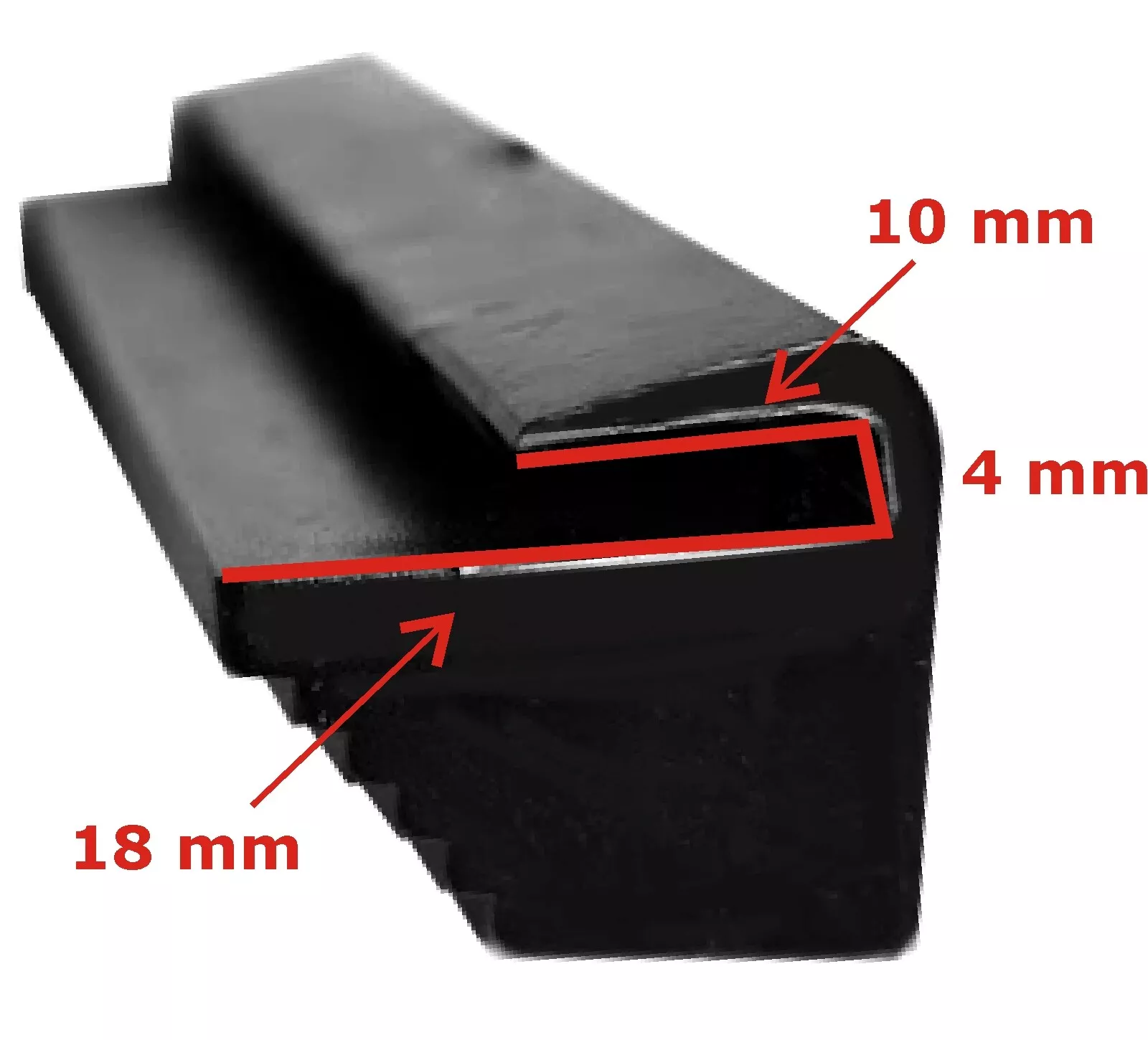 Vier Stück Türkantenschoner rot Auto Türschutz Türkantenschutz