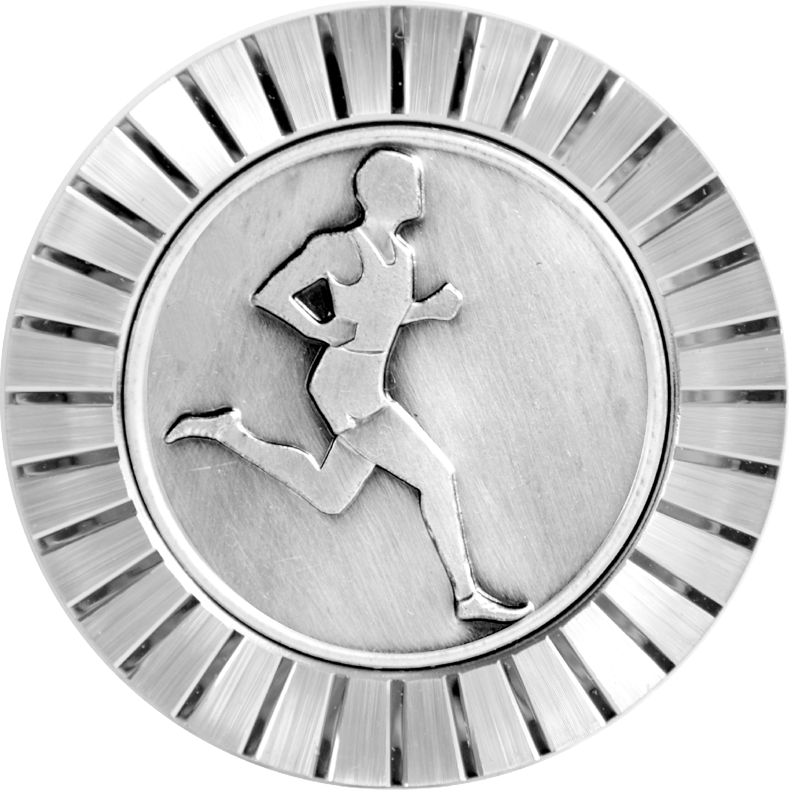 Athlet Läufer Kühlergrill Relief Metall Plakette Medaille Halter Schrauben