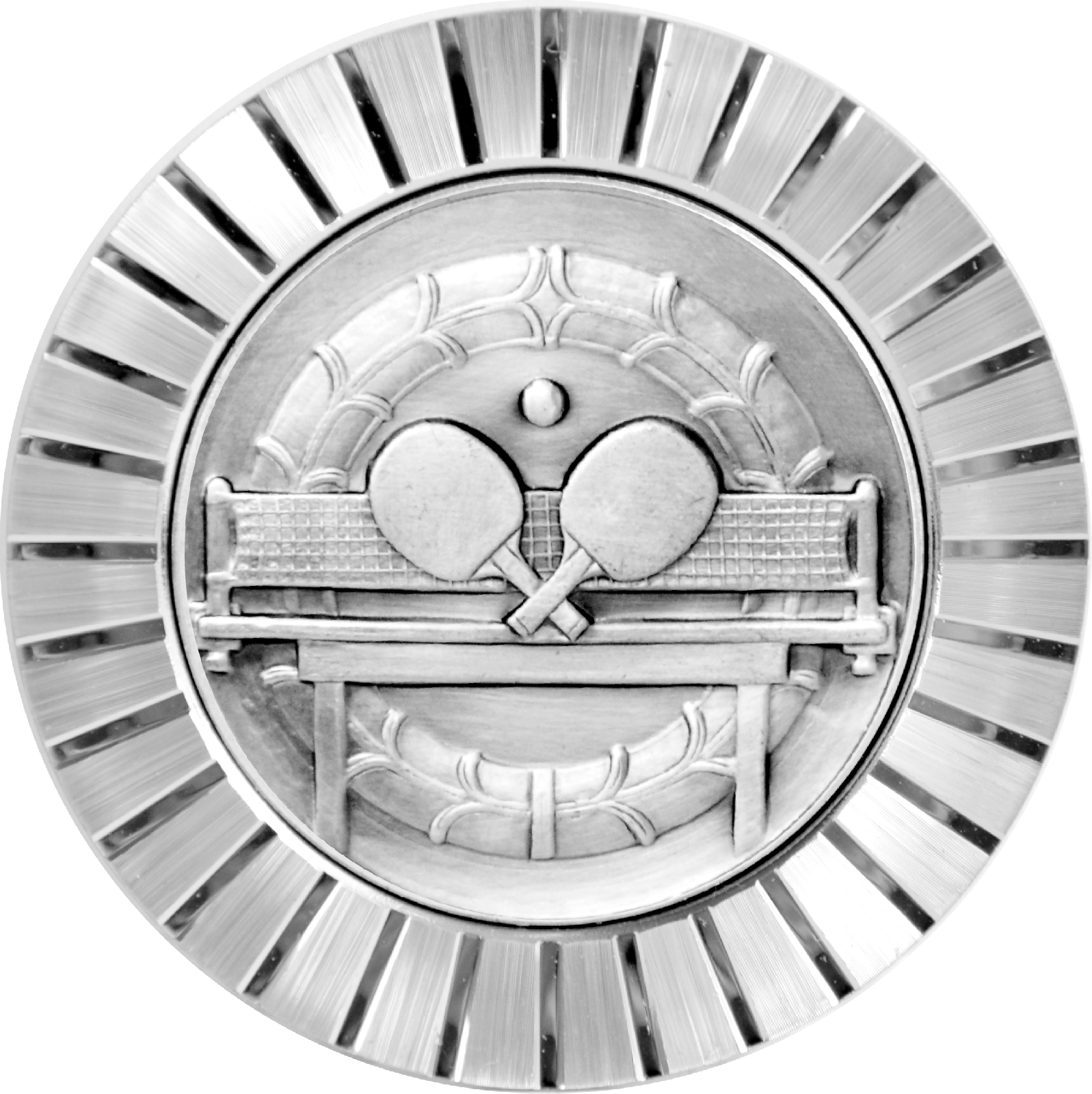 Tischtennis Sport Kühlergrill Relief Metall Plakette + Zubehör