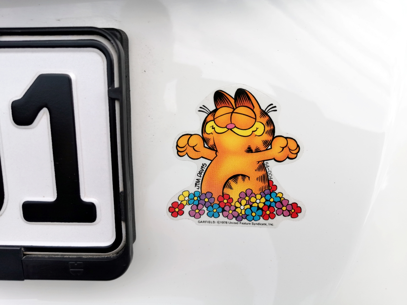 Garfield Autoaufkleber Der Tag kann kommen! Folienaufkleber 8 cm selbstklebend