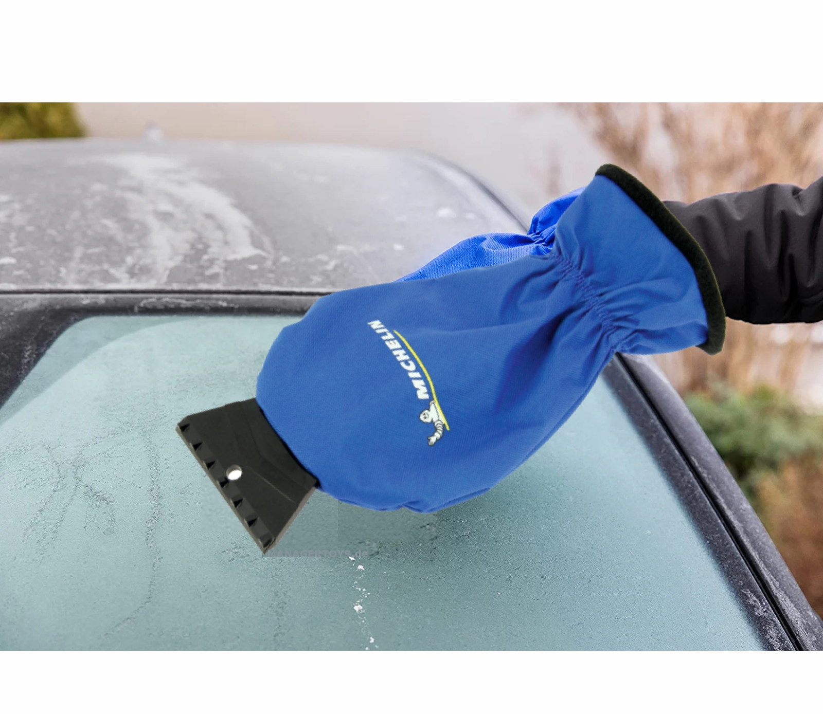 Eisschaber mit gefüttertem Handschuh Bruchkante wasserdicht Eiskratzer