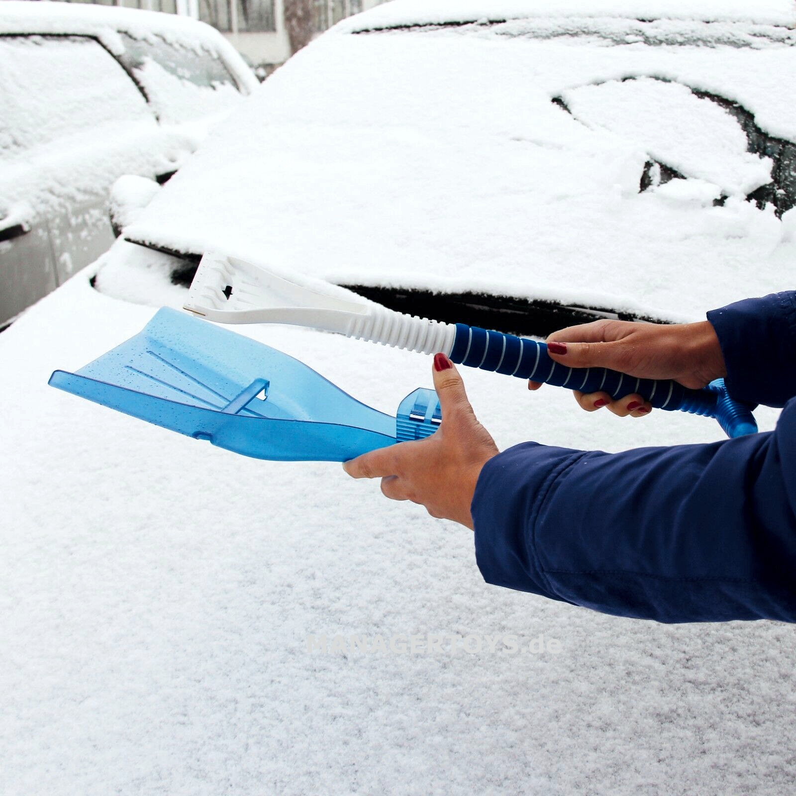 Schneeschaufel Eisschaber Eiskratzer Kombi Bruchkante