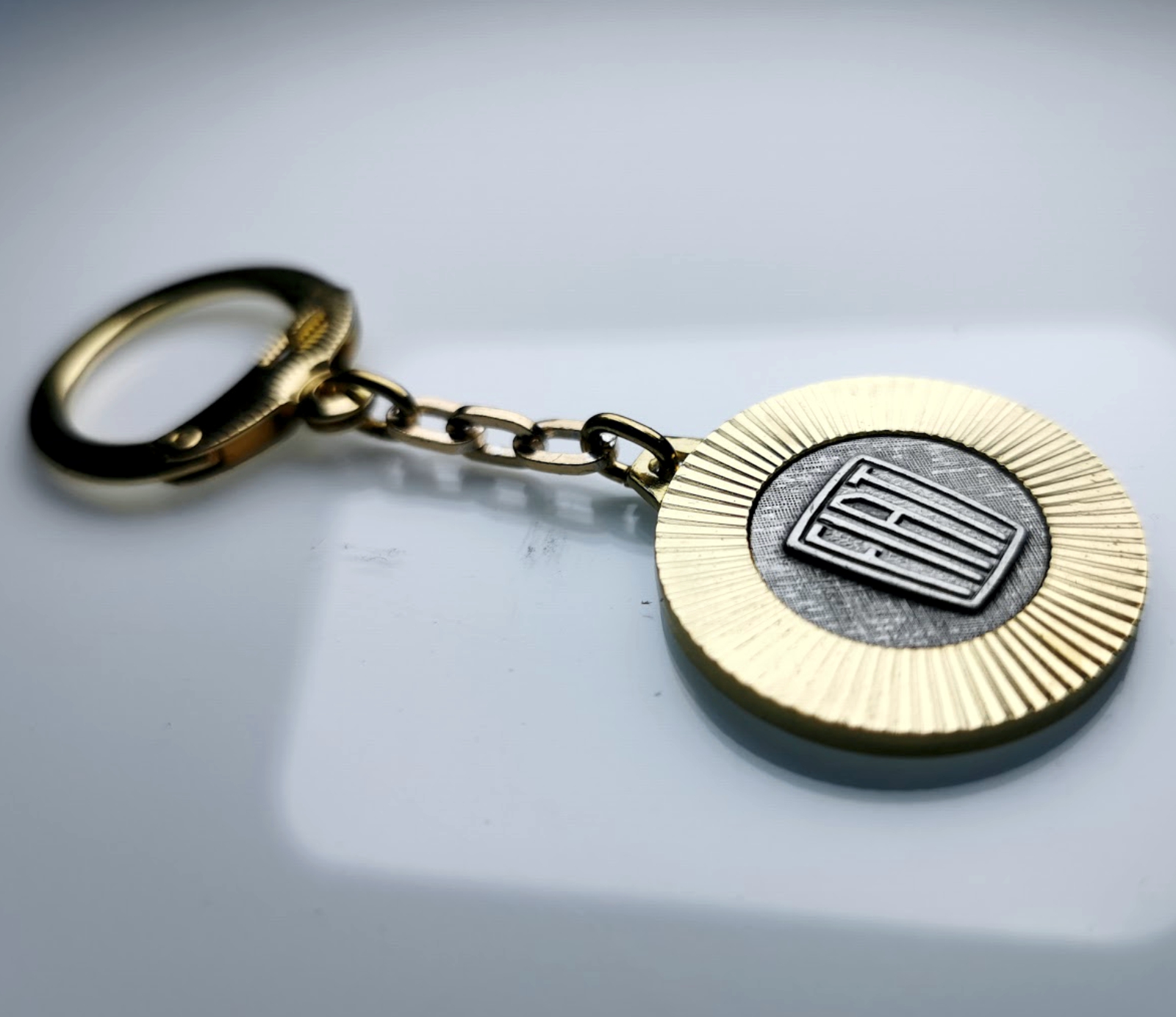 Schlüsselanhänger FIAT Metall Diamantschliff Anhänger