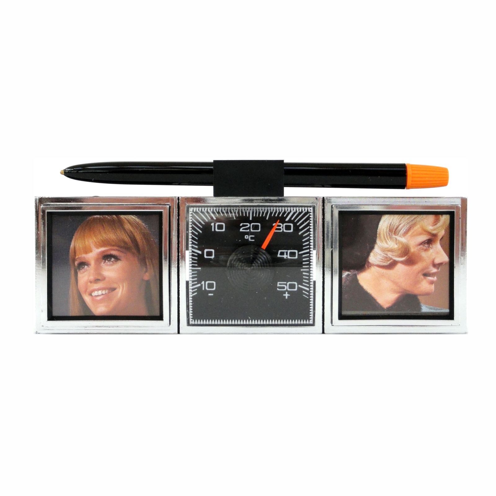 Auto Thermometer Foto Bilder Rahmen DENK AN MICH mit Stift